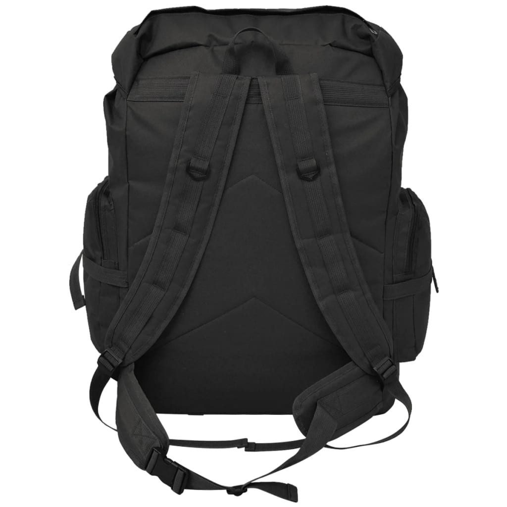 vidaXL Wanderrucksack 65 L Armeerucksack Rucksack Freizeitrucksack Wanderrucksack 65 L Schwa