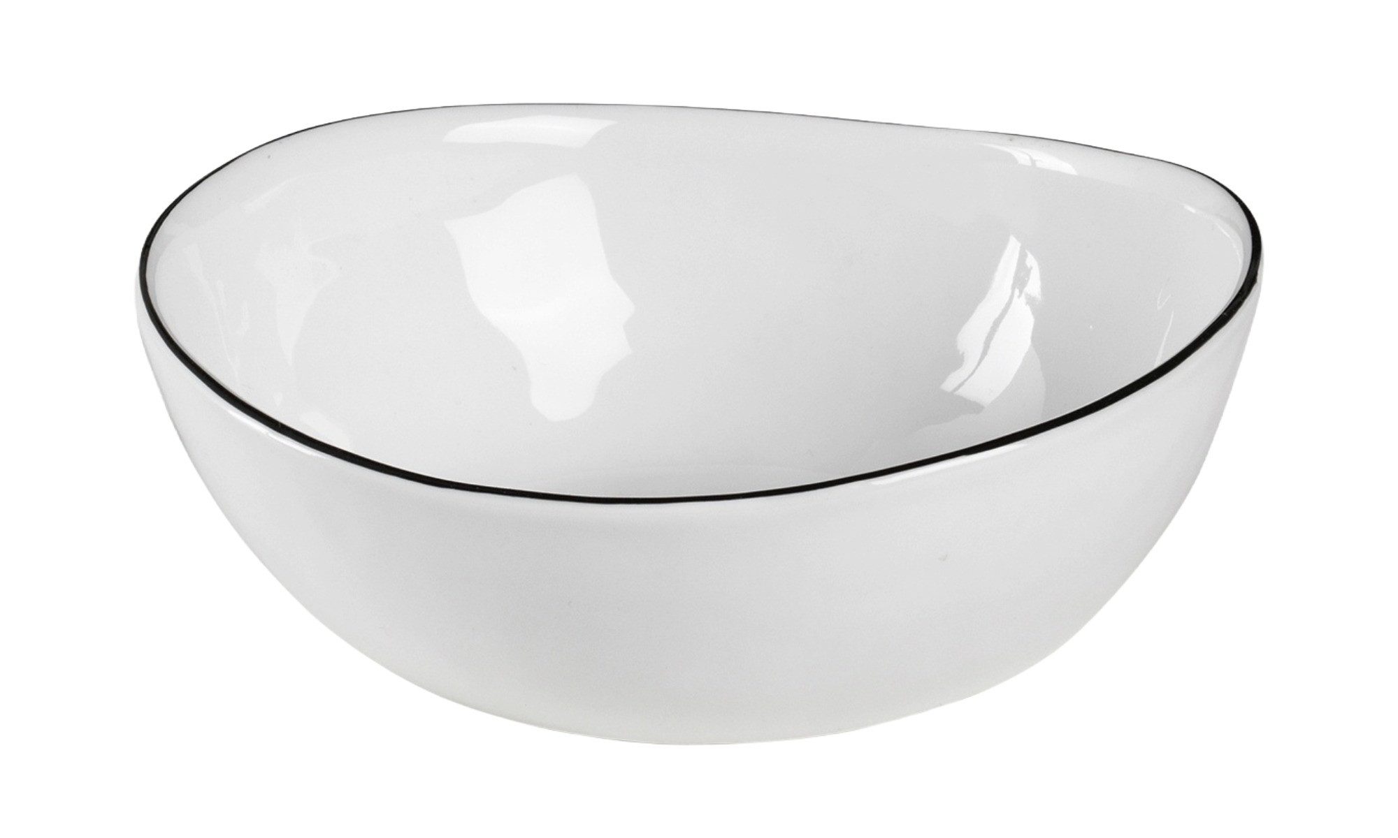 Broste Copenhagen Schale Broste Copenhagen Salt Schüssel Glasiertes Porzellan, Glasiertes Porzellan