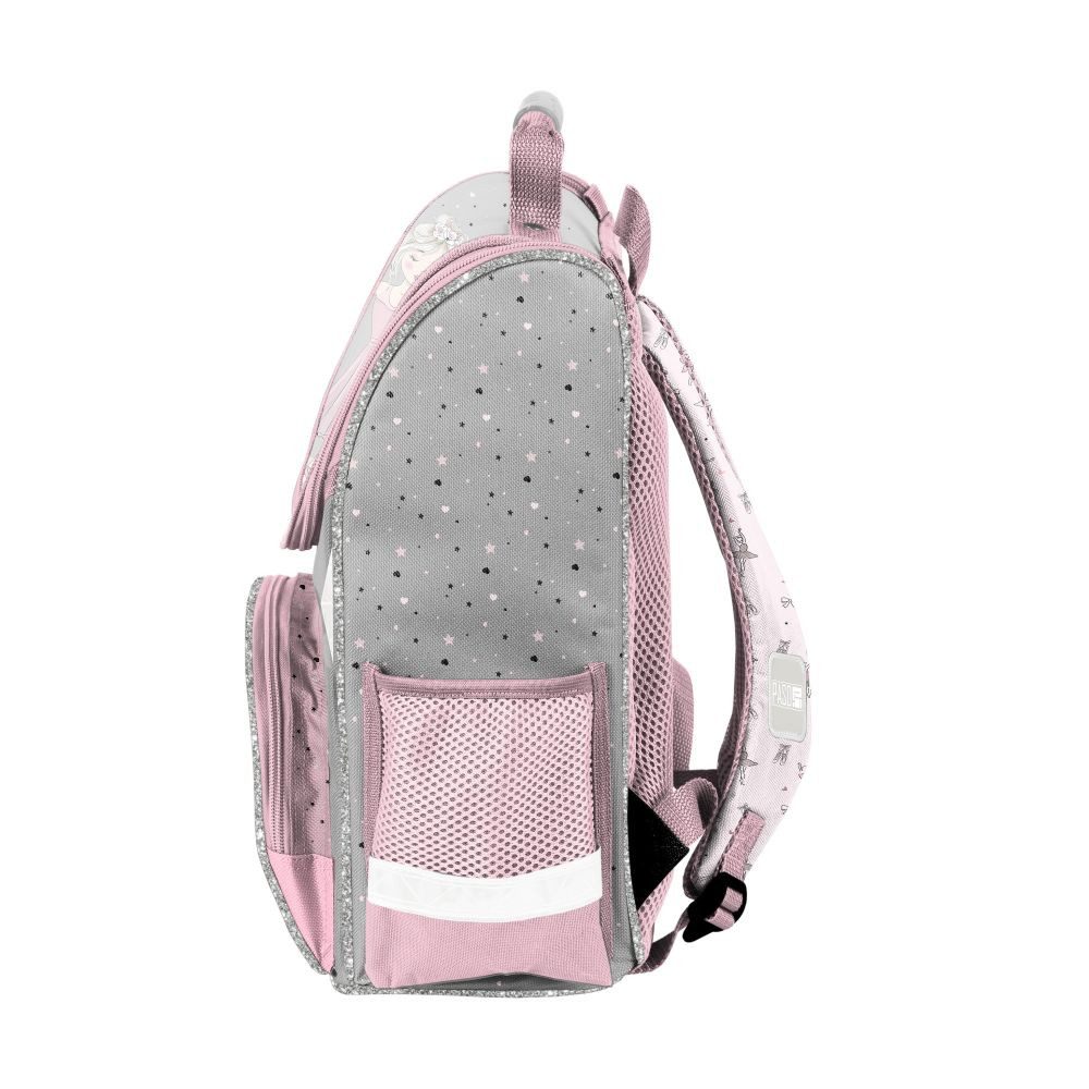 Familando Schulranzen Ballerina Schultaschen Set für Mädchen 1. bis 4. Klasse (Set, 8-tlg., inkl. Federmappe, Lunch-Set und Sporttasche), ergonomisch, kompakt, leicht