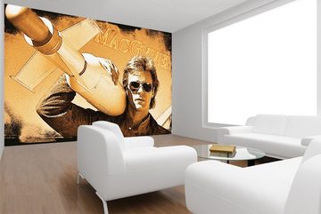 WandbilderXXL Fototapete Mc Gyver, glatt, Retro, Fernseheroptik, Vliestapete, hochwertiger Digitaldruck, in verschiedenen Größen