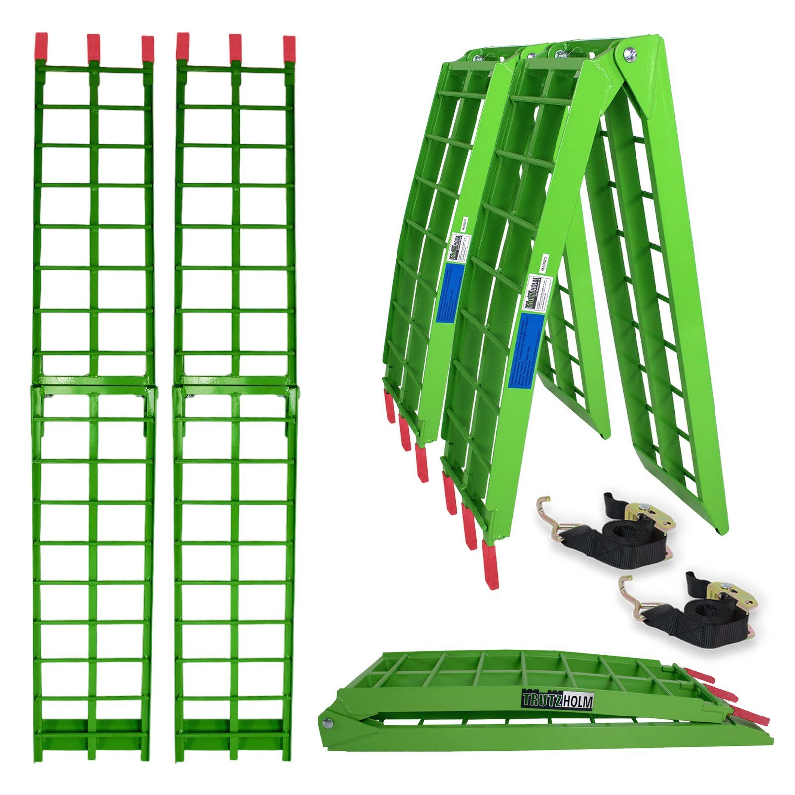 Auffahrrampe 2x Auffahrrampe Verladerampe Rampe Alu 340 kg klappbar