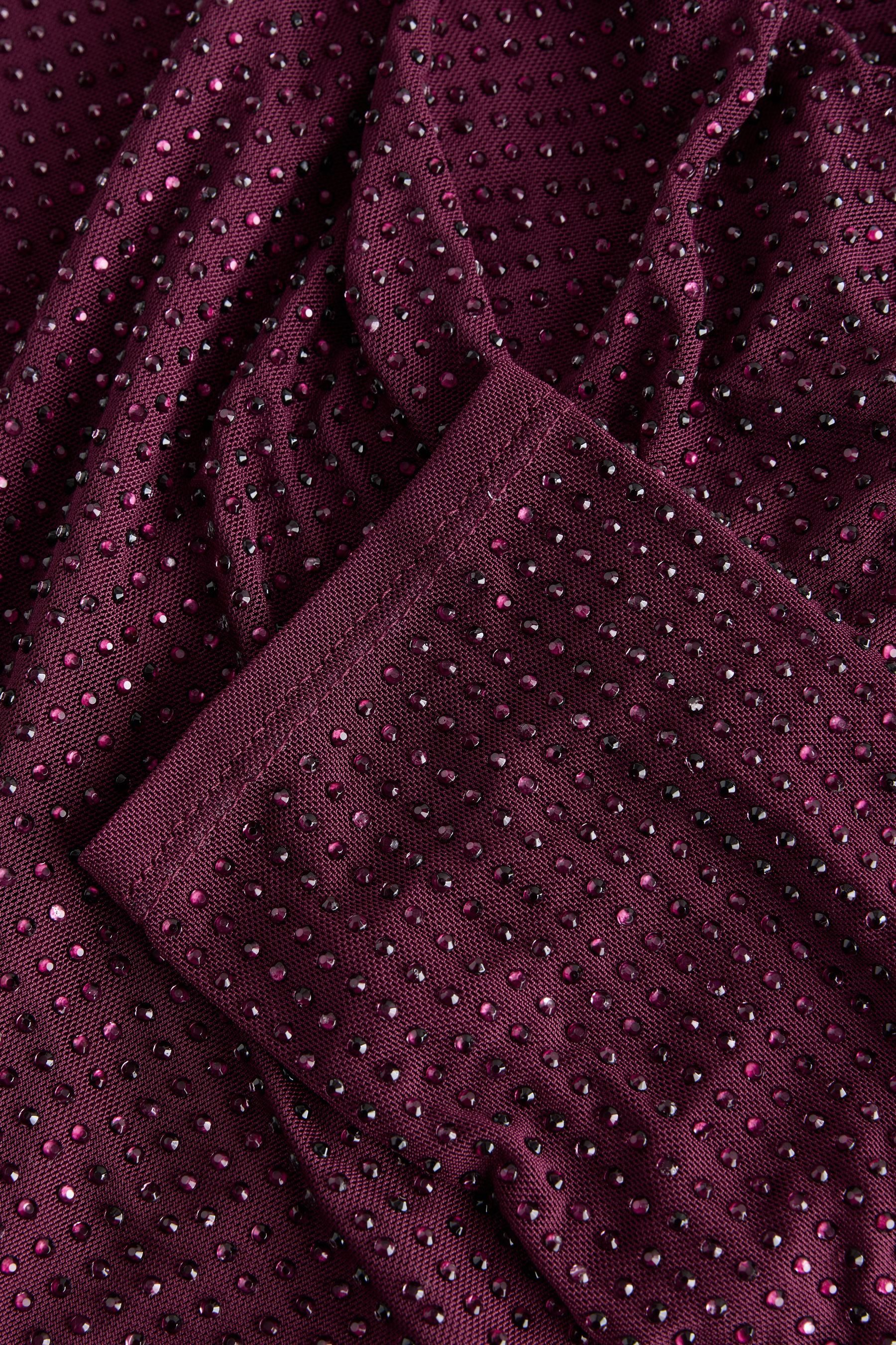 Next Jerseykleid Minikleid mit Wasserfallausschnitt, Kurzgröße (1-tlg)