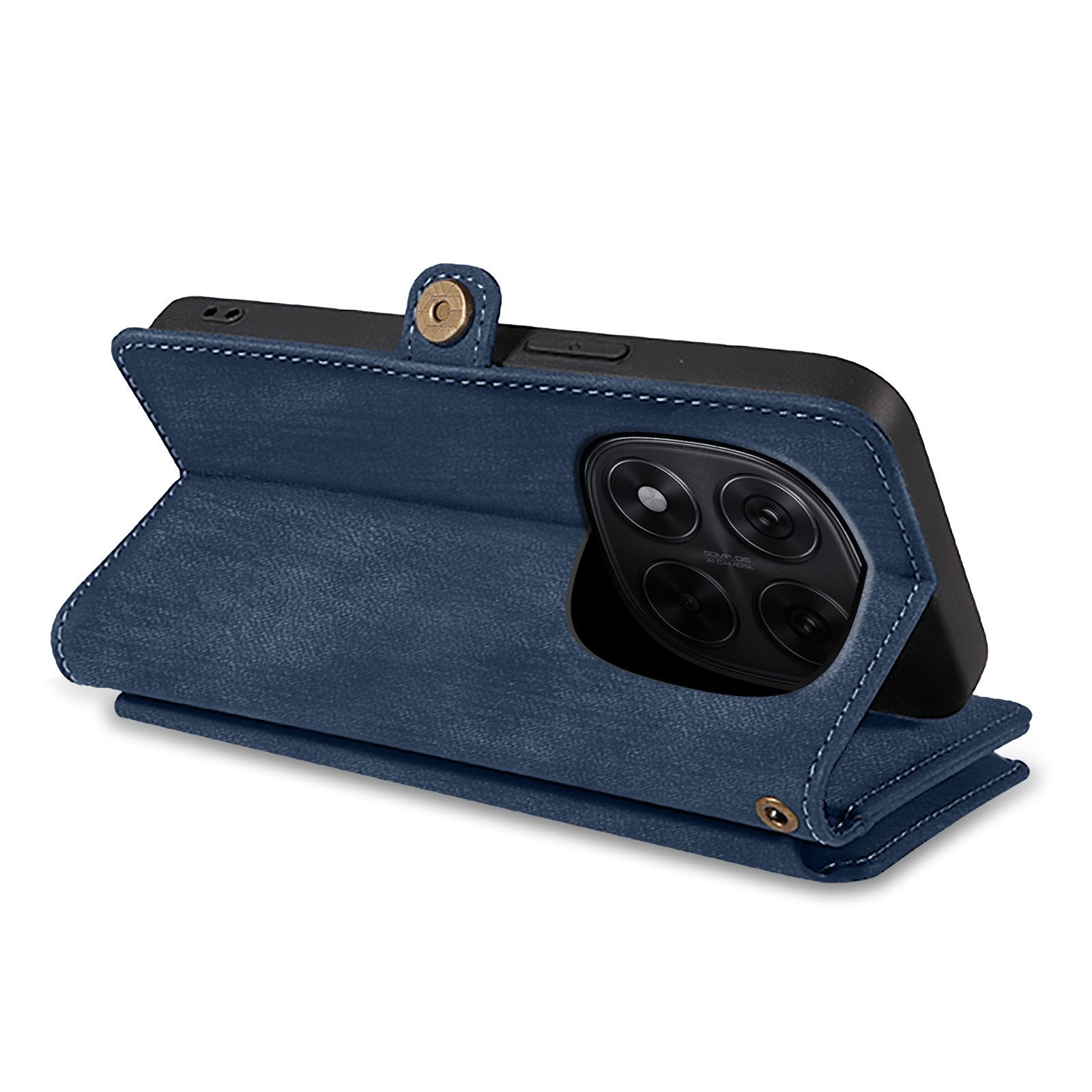 Tec-Expert Handyhülle Geldbörse Hülle mit RFID Schutz für Xiaomi Redmi Note 15 Pro+ 5G 6.83 Zoll, 6.83, Klapphülle Cover Case mit Kartenfach Geldfach Münzfach – Bild 3 von 5