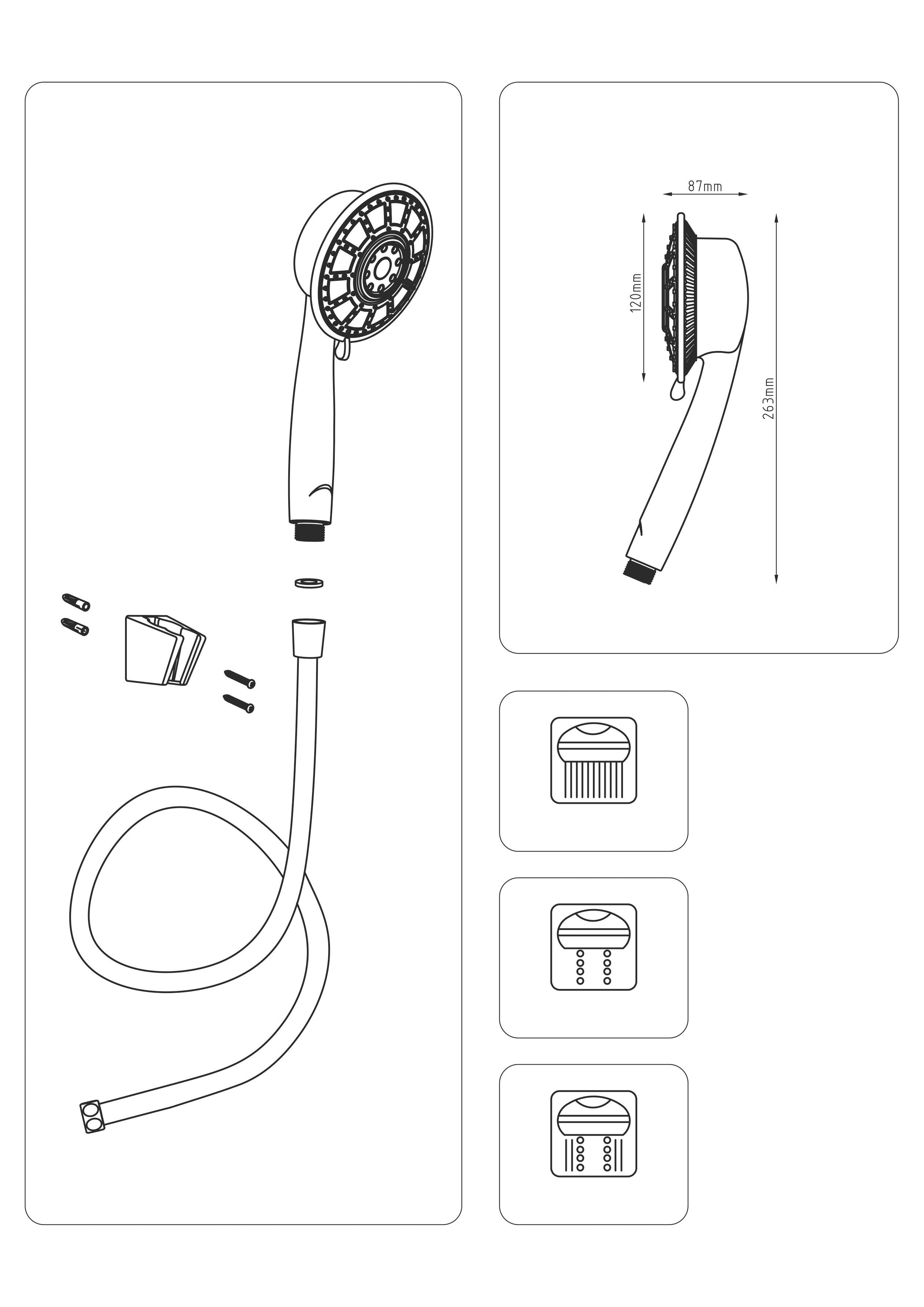 LED-Farbwechsel, Chrom Duschkopf mit YLLUMI, Eisl temperaturgesteuertem Handbrause