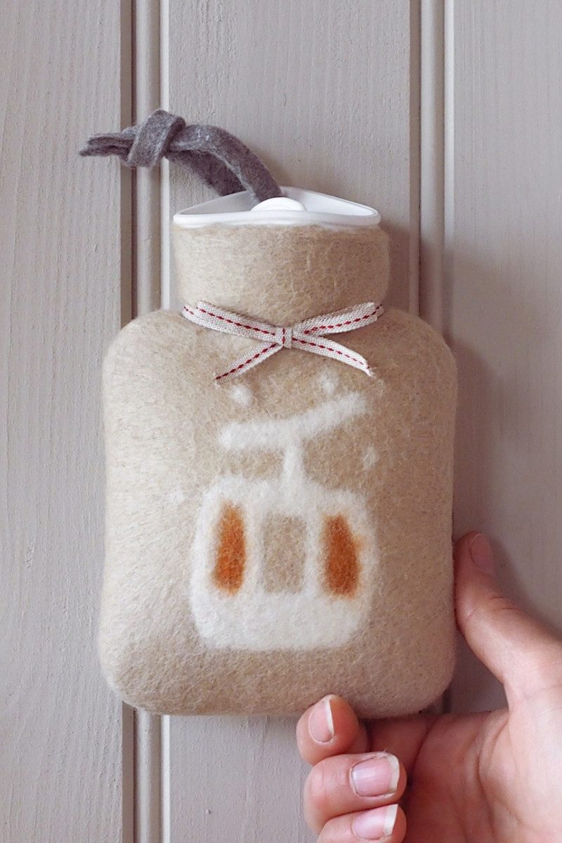 Dorothee Lehnen Wärmflasche Mini-Wärmflasche - SEILBAHN - sand