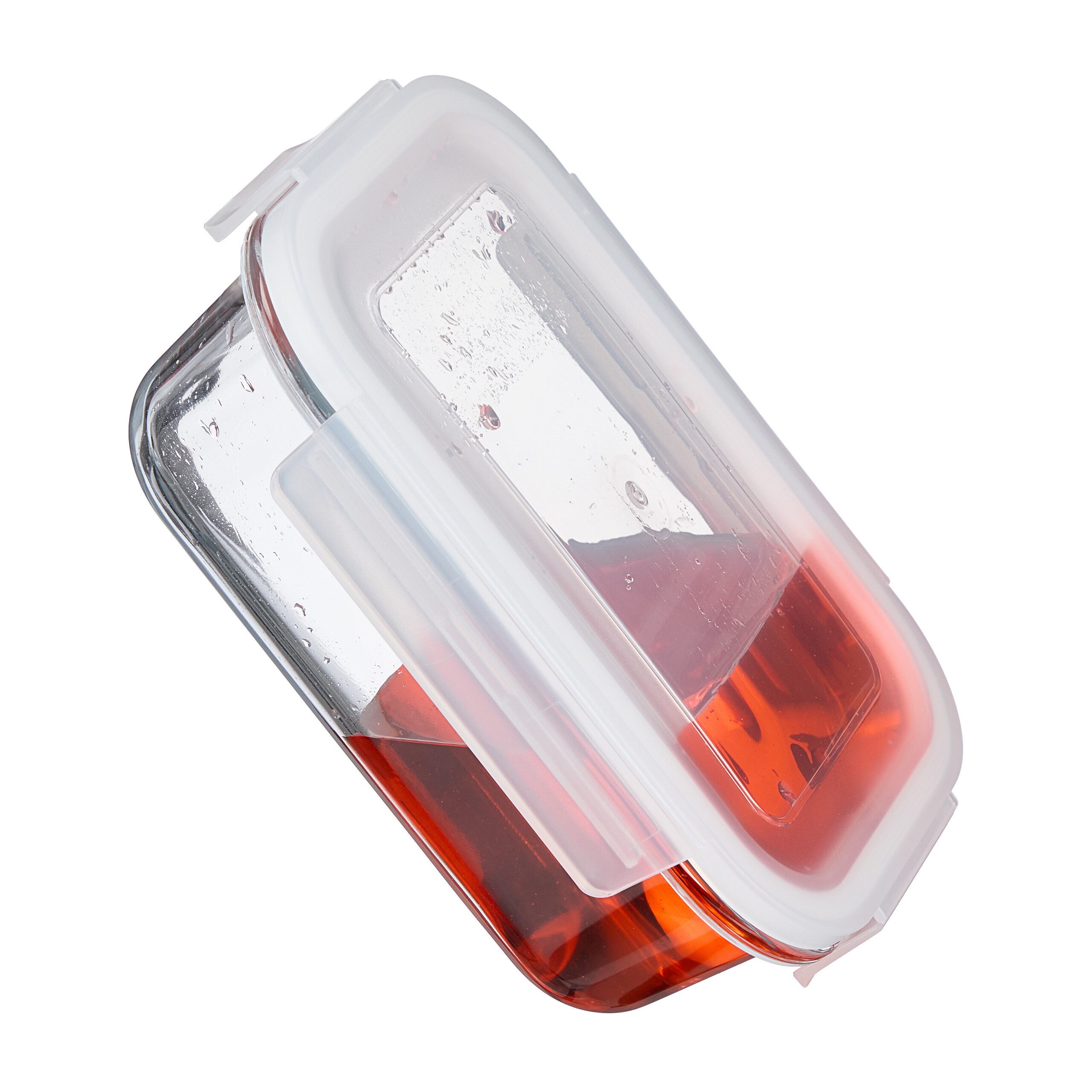 relaxdays Frischhaltedose Glasbehälter mit Deckel im Set, Glas, (6-tlg), 6 x 370ml – Bild 5 von 5