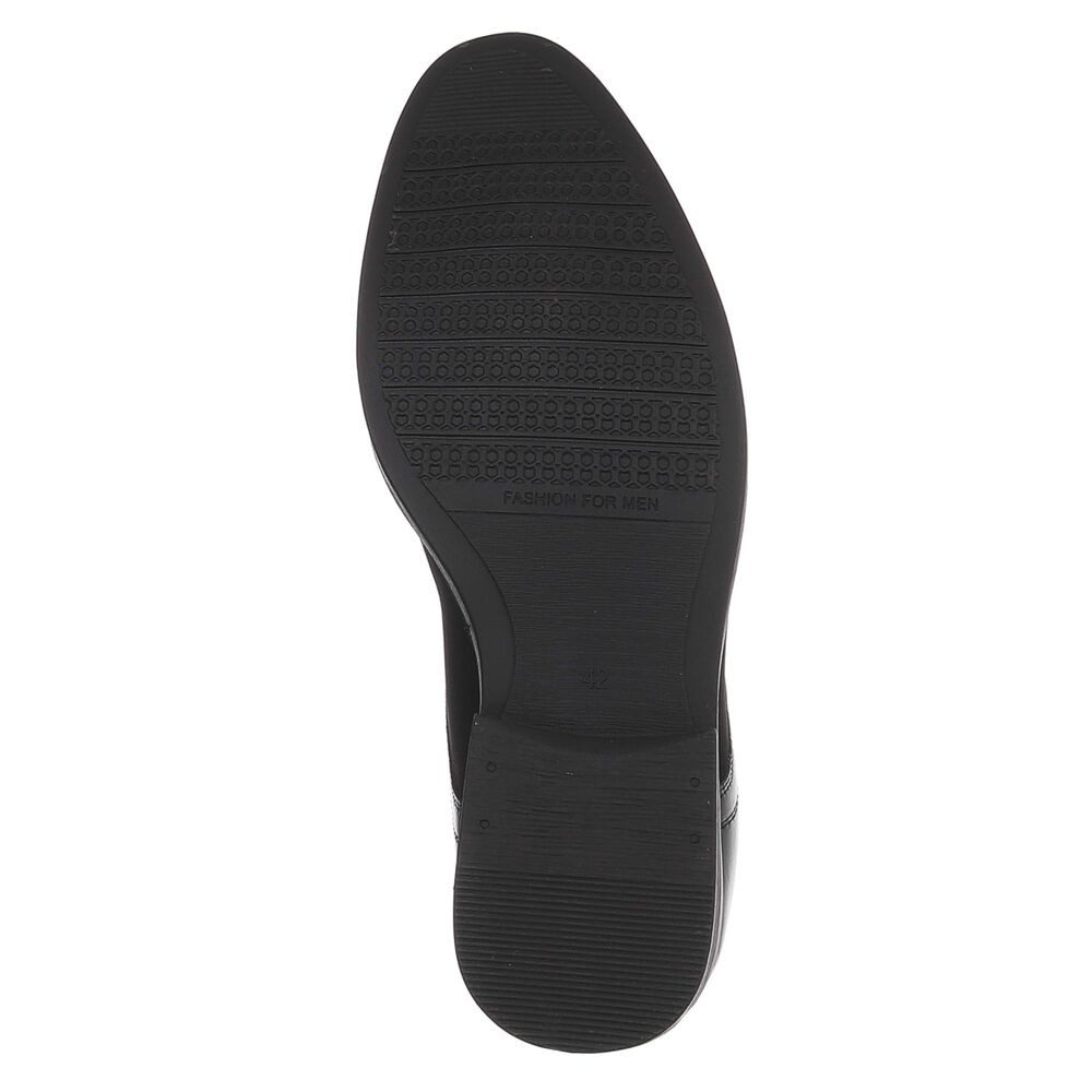 Coolwalk Herrenschnürschuh Elegant mit Kappe und Schnürung Schnürschuh (92009975) Blockabsatz Business-Schuhe in Schwarz – Bild 3 von 5