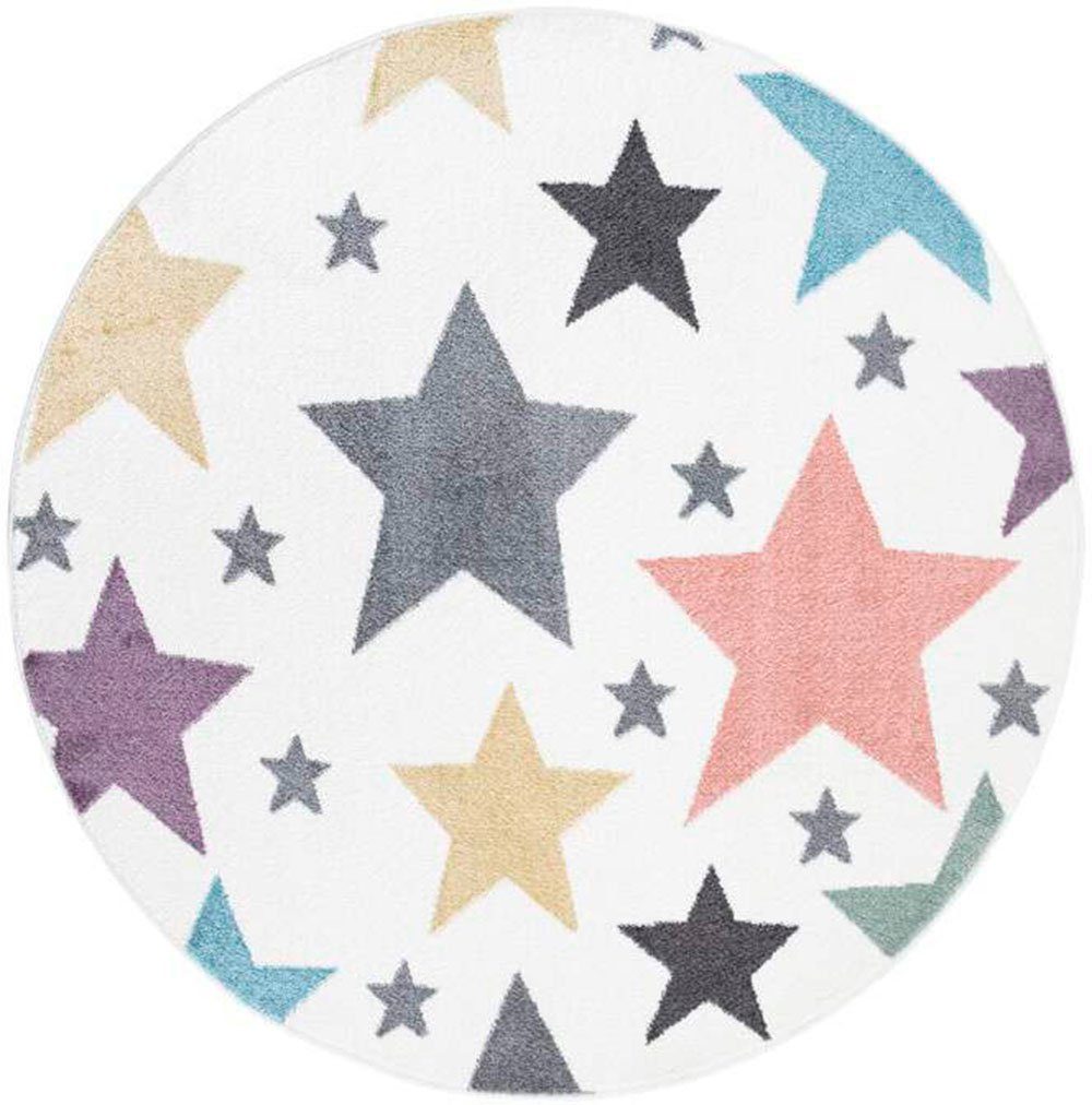 Carpet City Kinderteppich ANIME903, rund, Höhe: 11 mm, Kinderzimmer Teppich günstig online kaufen