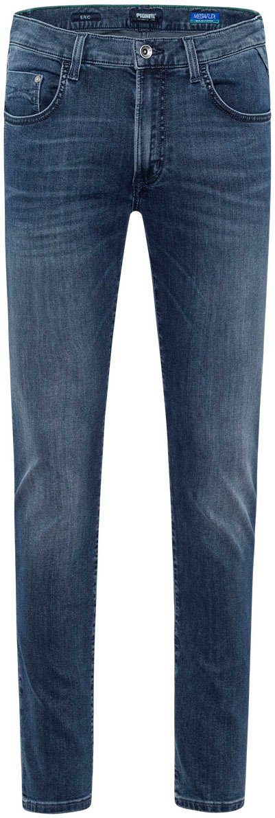 Pioneer Authentic Eric Jeans Megaflex black blue Straight-Jeans