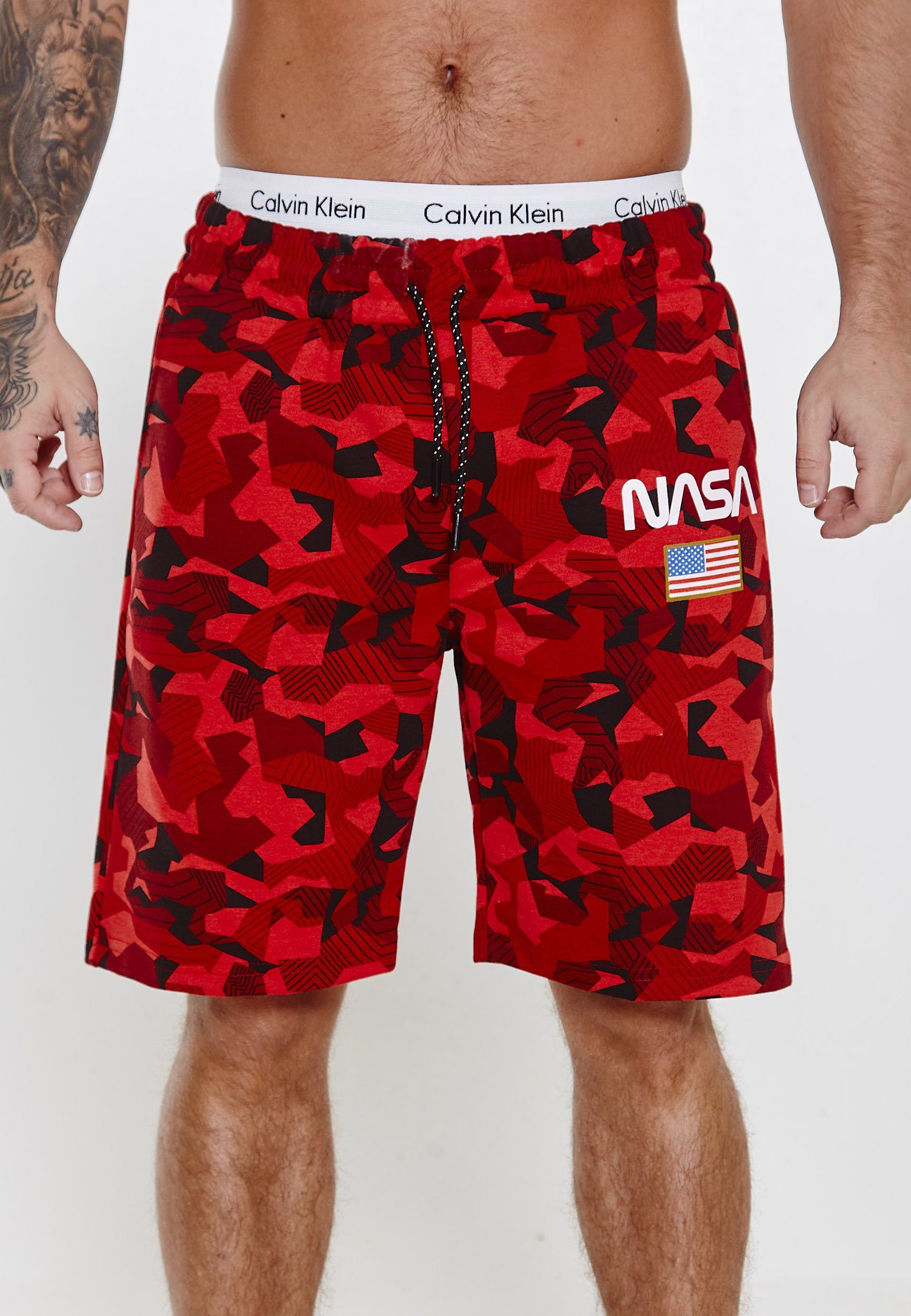 Camo SH-3711 (1-tlg) Rot Trainingsshorts Code47