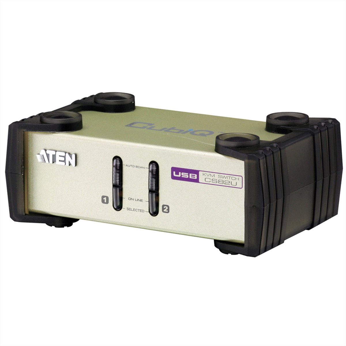 Aten CS82U KVM Switch VGA, PS/2+USB, 2 Ports Computer-Adapter, Automatische  Portumschaltung zur Überwachung der Computer