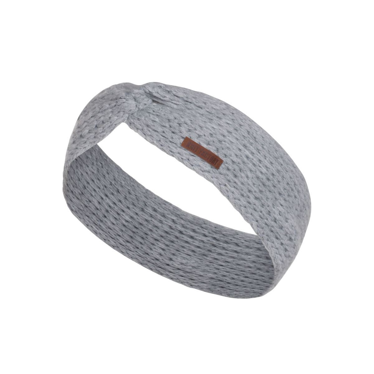 Knit Factory Stirnband Joy Повязки One Size Glatt Grau (1-St) Strickware Strickartikel Stirnband