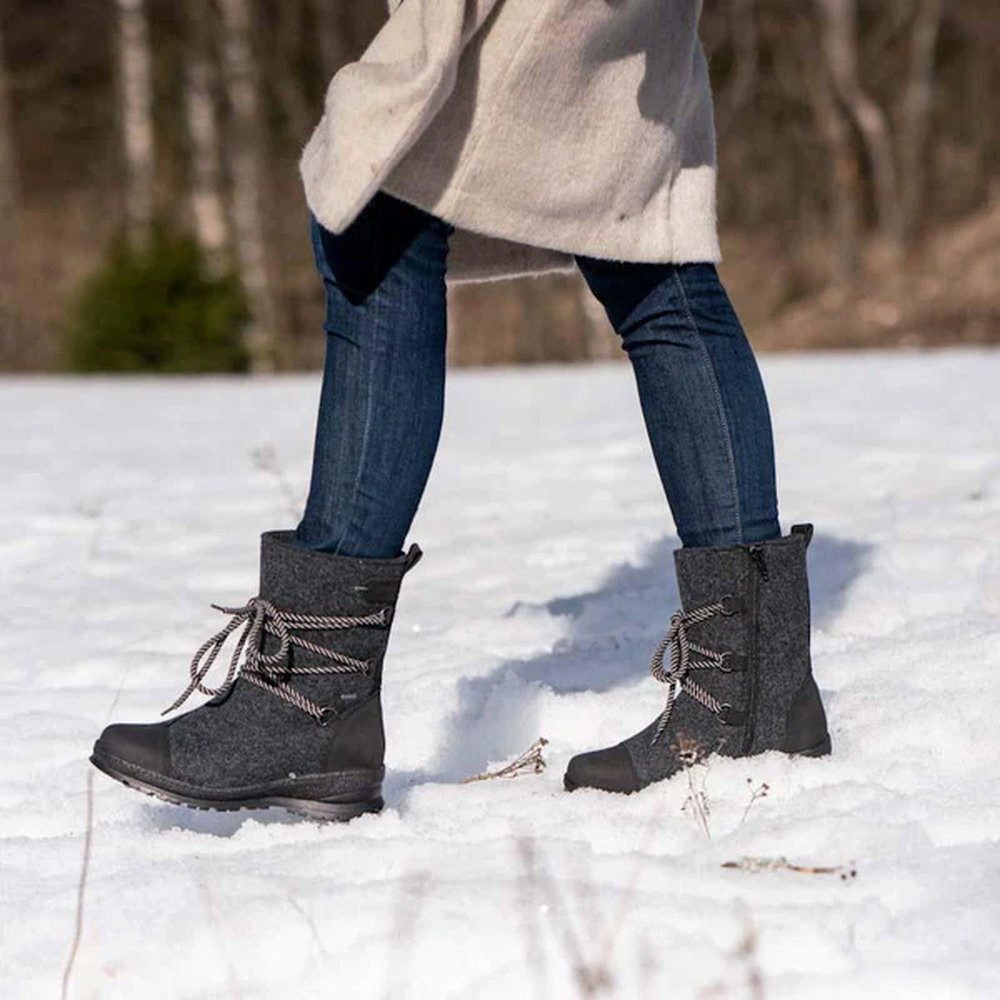 Pomar Koli GTX (Filzstiefel, wasserdicht, breit, extrem warm) granitgrau Winterstiefel