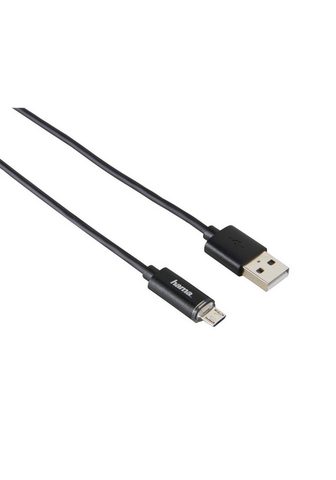 HAMA Кабель Micro-USB с LED-Anzeige черный ...