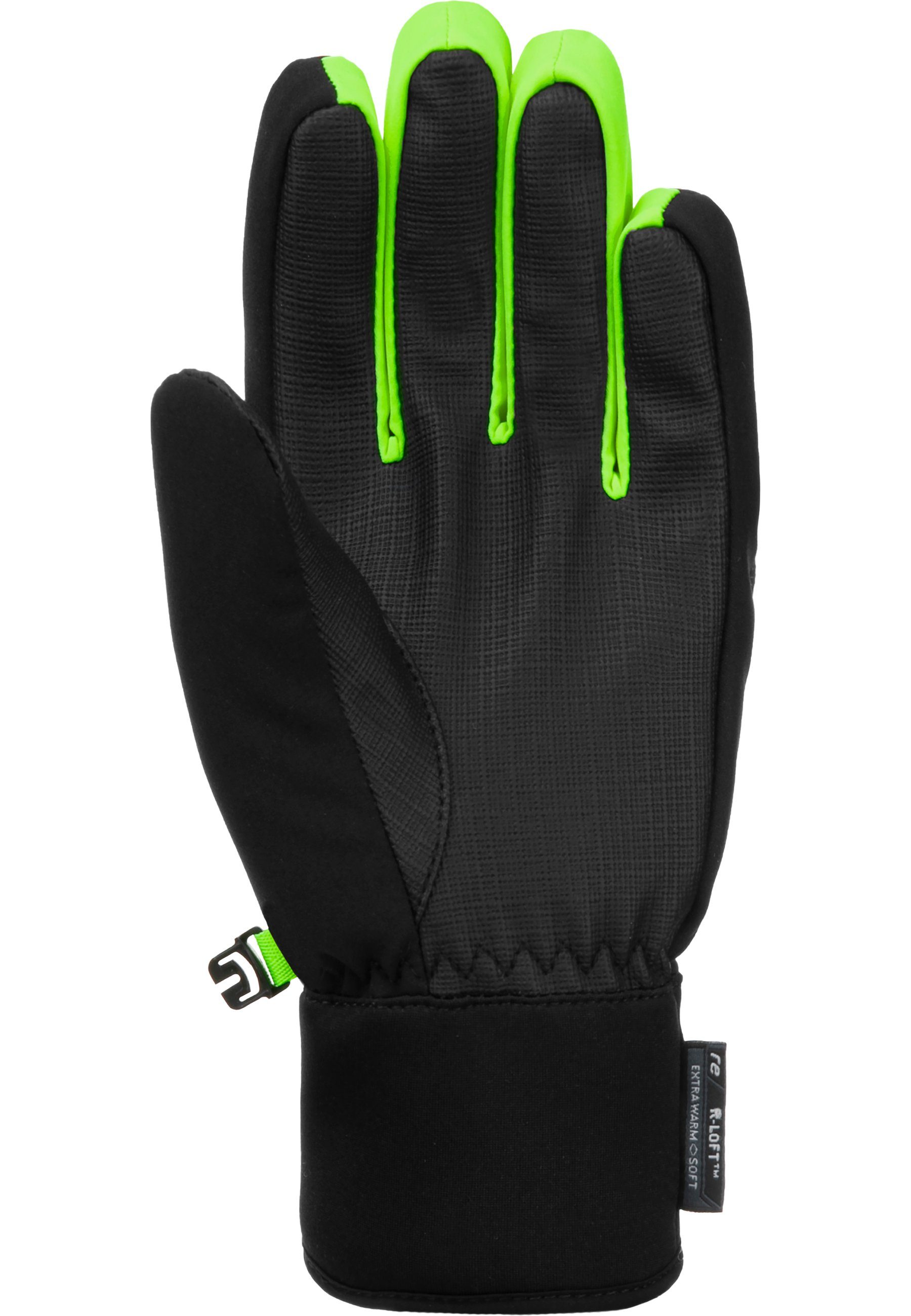 Reusch Skihandschuhe Simon R-TEX® sehr XT schwarz-hellgrün Junior warm,wasserdicht,atmungsaktiv