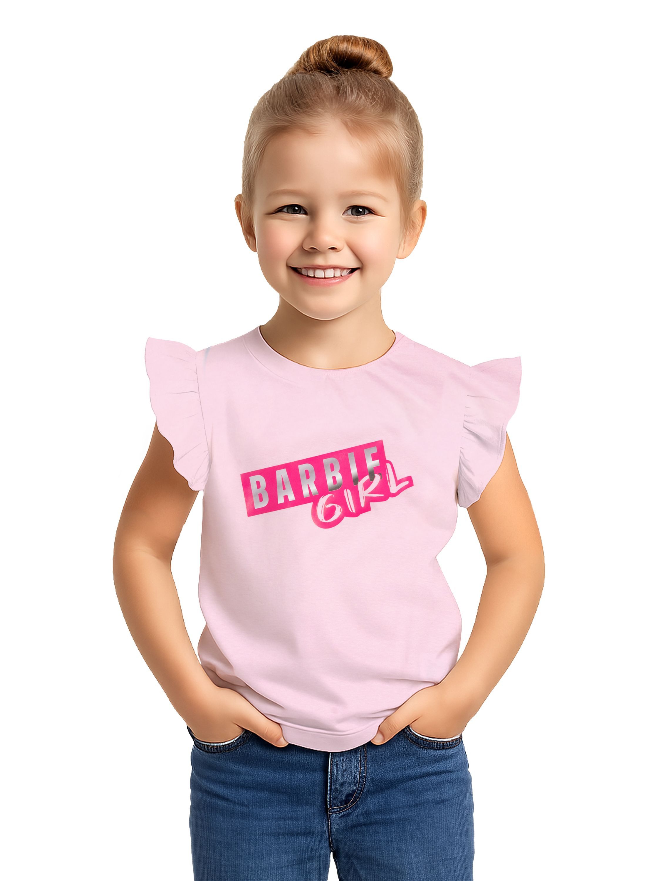 United Labels® T-Shirt Barbie mit Rüschen (2er Pack)