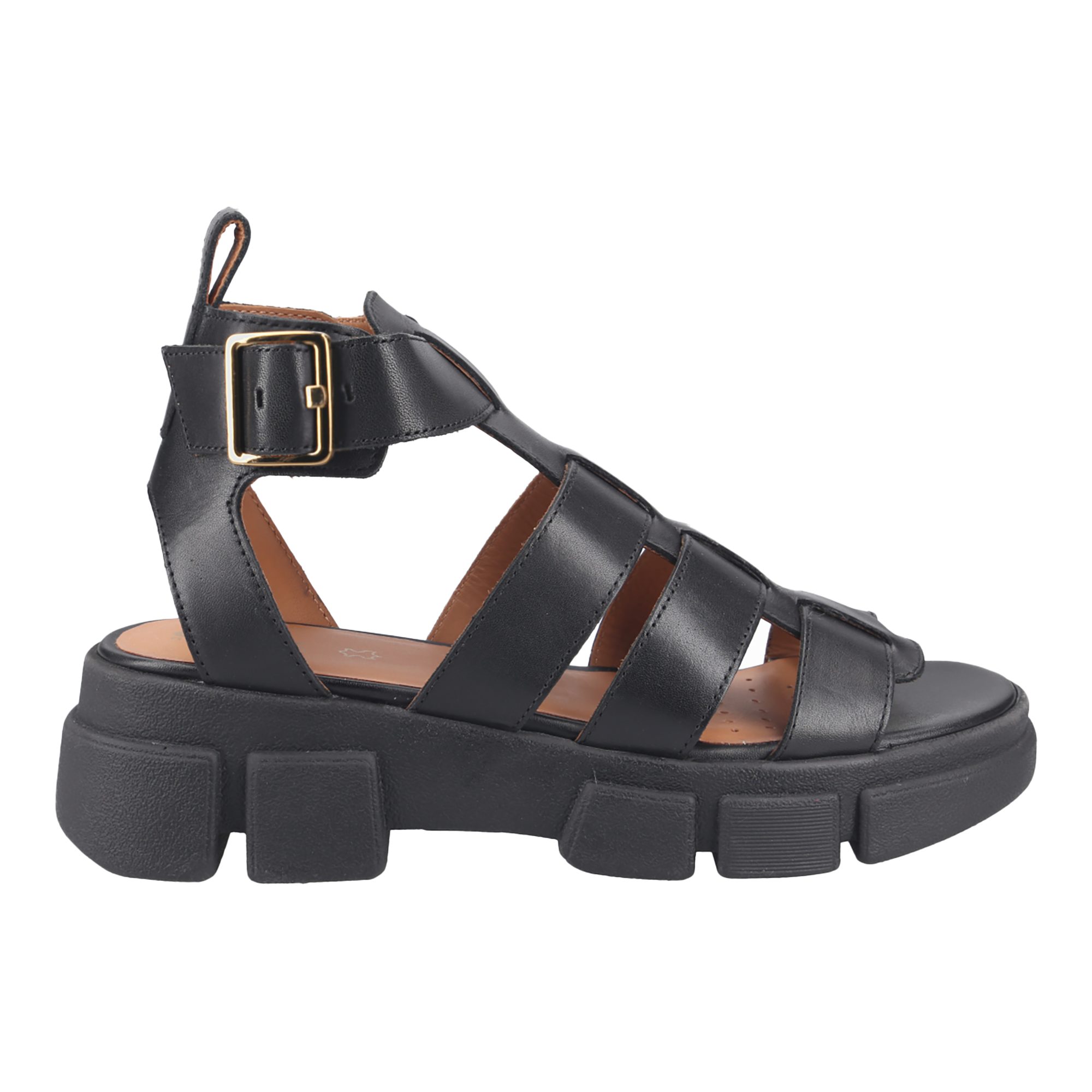 Geox GEOX LISBONA, Sandaletten, Schwarz, Damen Sandalette