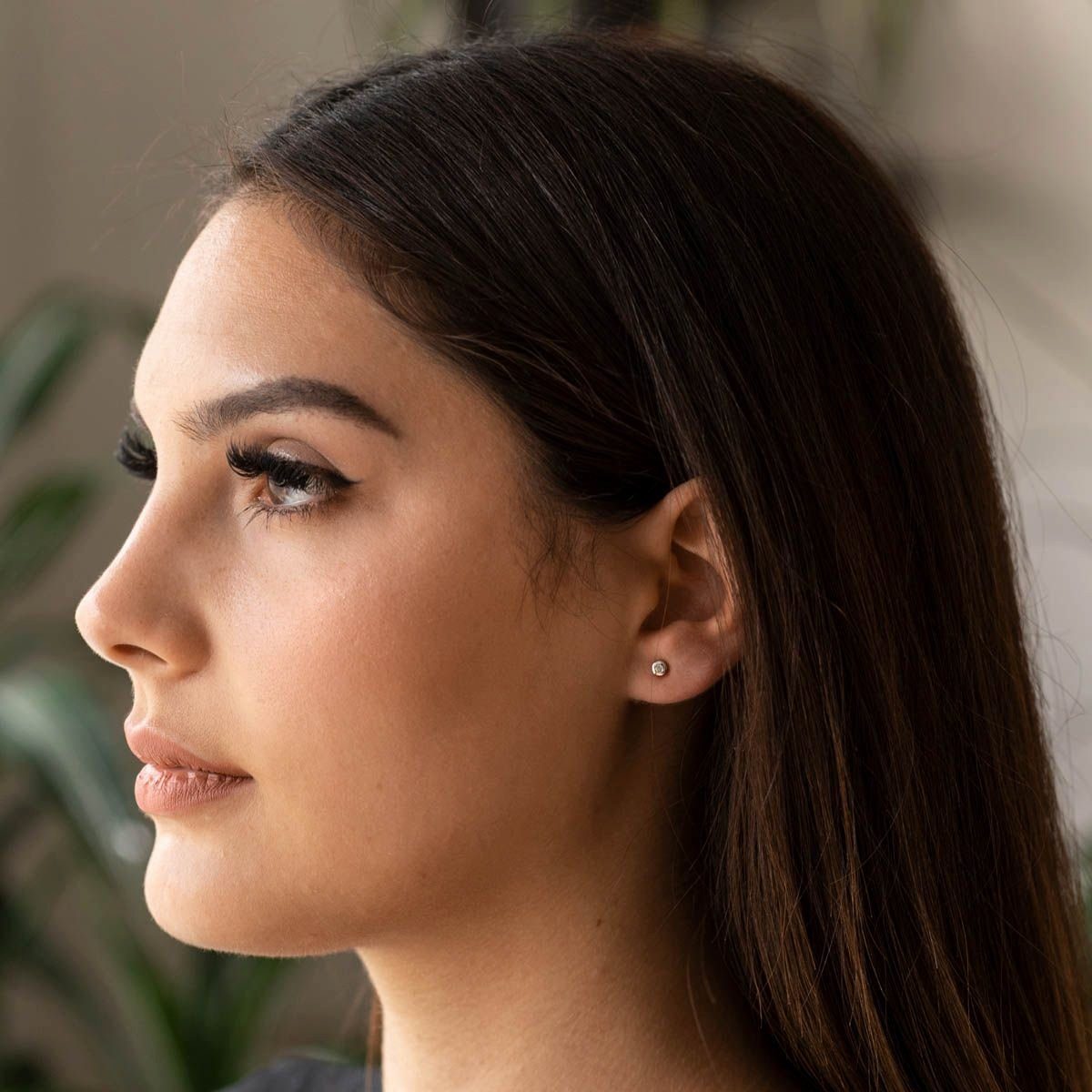 Materia Paar Ohrstecker Damen Silber Zirkonia Weiß Rund Ø4-7mm SO-378, 925 günstig online kaufen