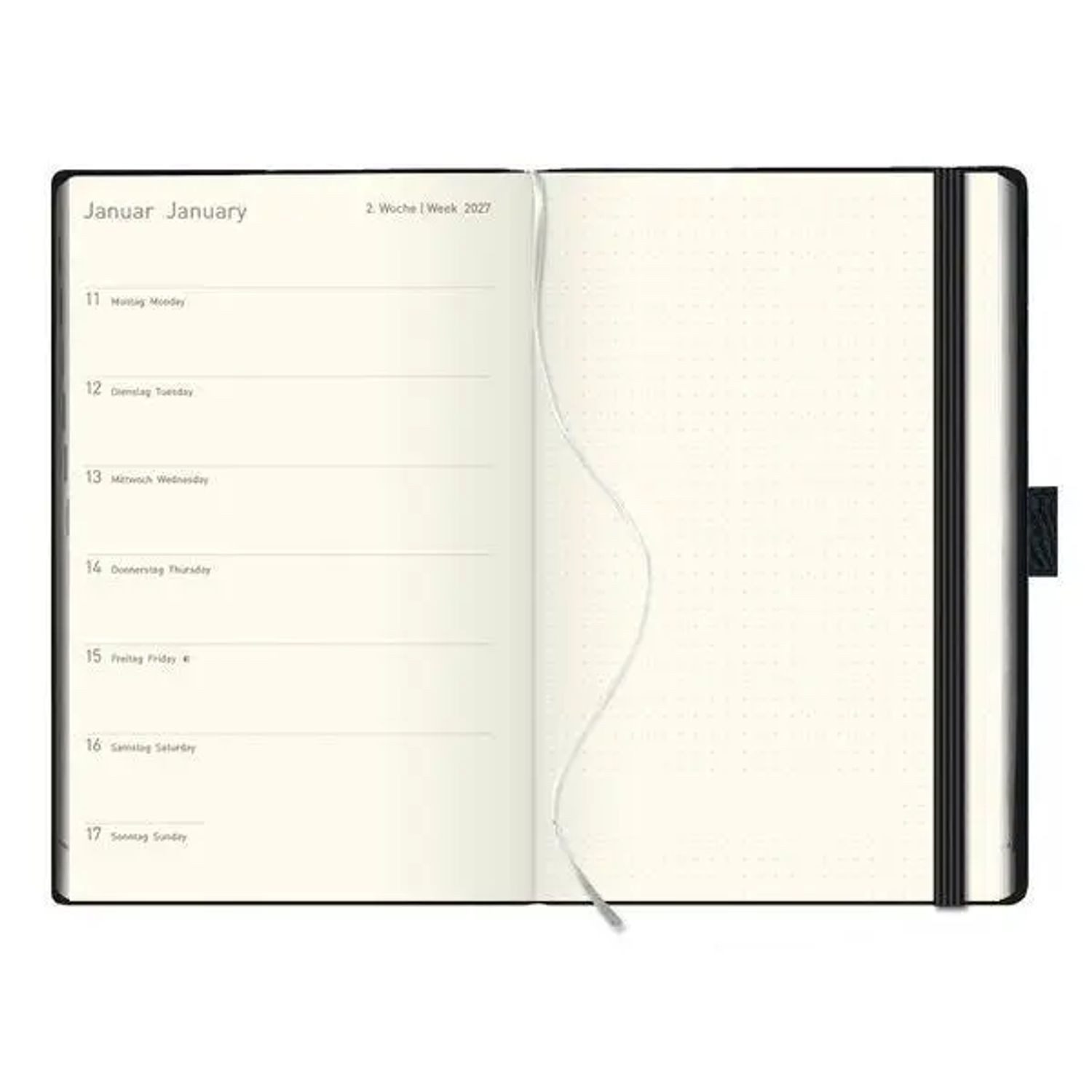 Korsch Verlag Taschenkalender Terminkalender Times Big18 Balaton schwarz 18 Monate 2027/2028