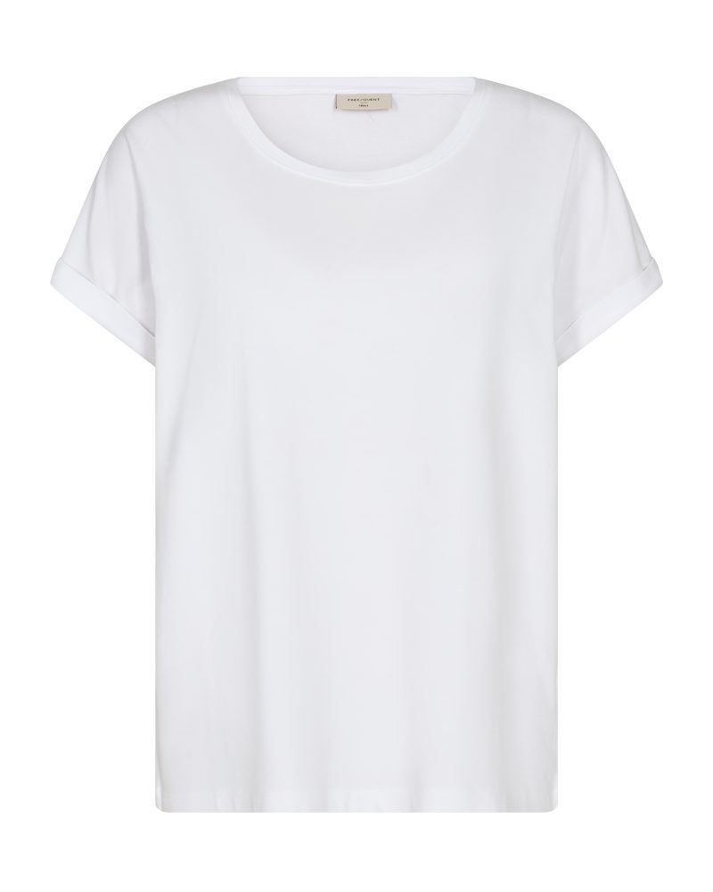 FREEQUENT T-Shirt FQJOKE bequem geschnitten, mit Ärmelaufschlag