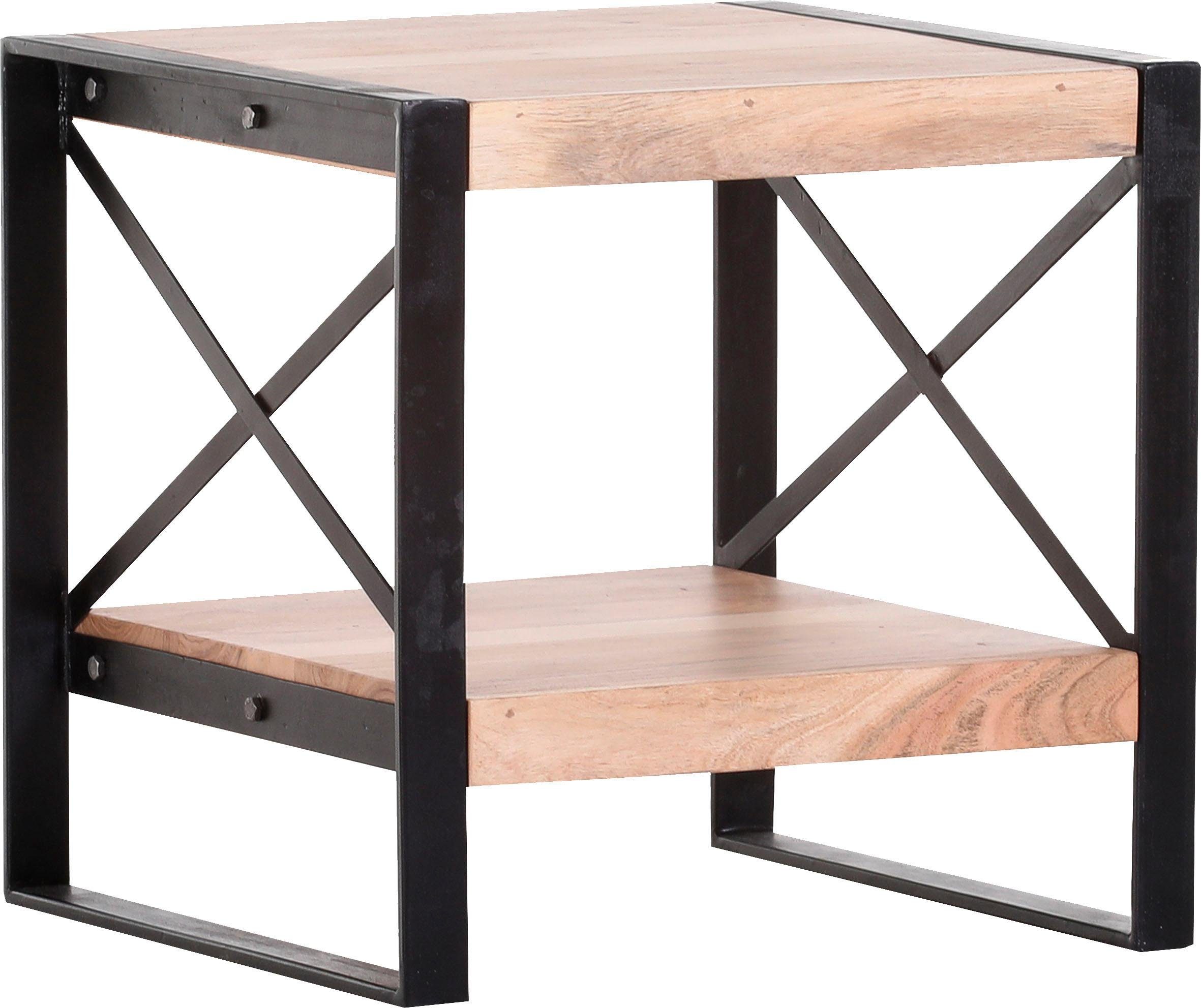 Gutmann Factory Beistelltisch »Downtown«, aus massivem Akazienholz, Breite 50 cm-Otto