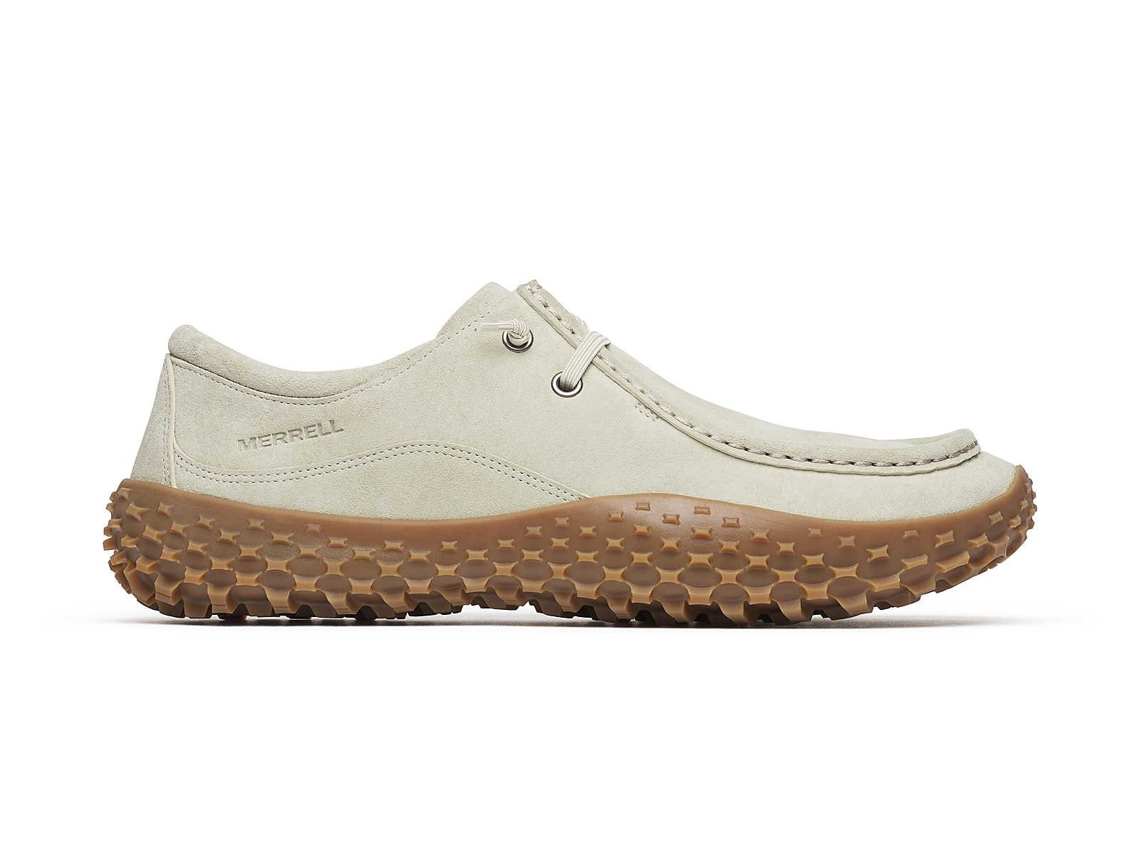 Merrell Minimal-Sneaker Wrapt Bungee (Veloursleder, wasserdicht) talcbeige Barfußschuh
