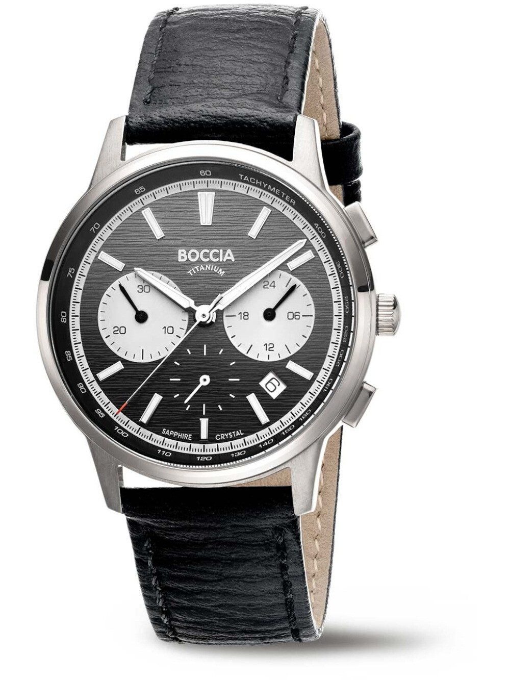 Boccia Quarzuhr Boccia 3734-01 Herrenuhr Titanium Chronograph 40mm 5ATM Boccia 3734-01 Herrenuhr Titanium Chronograph 40mm 5ATM