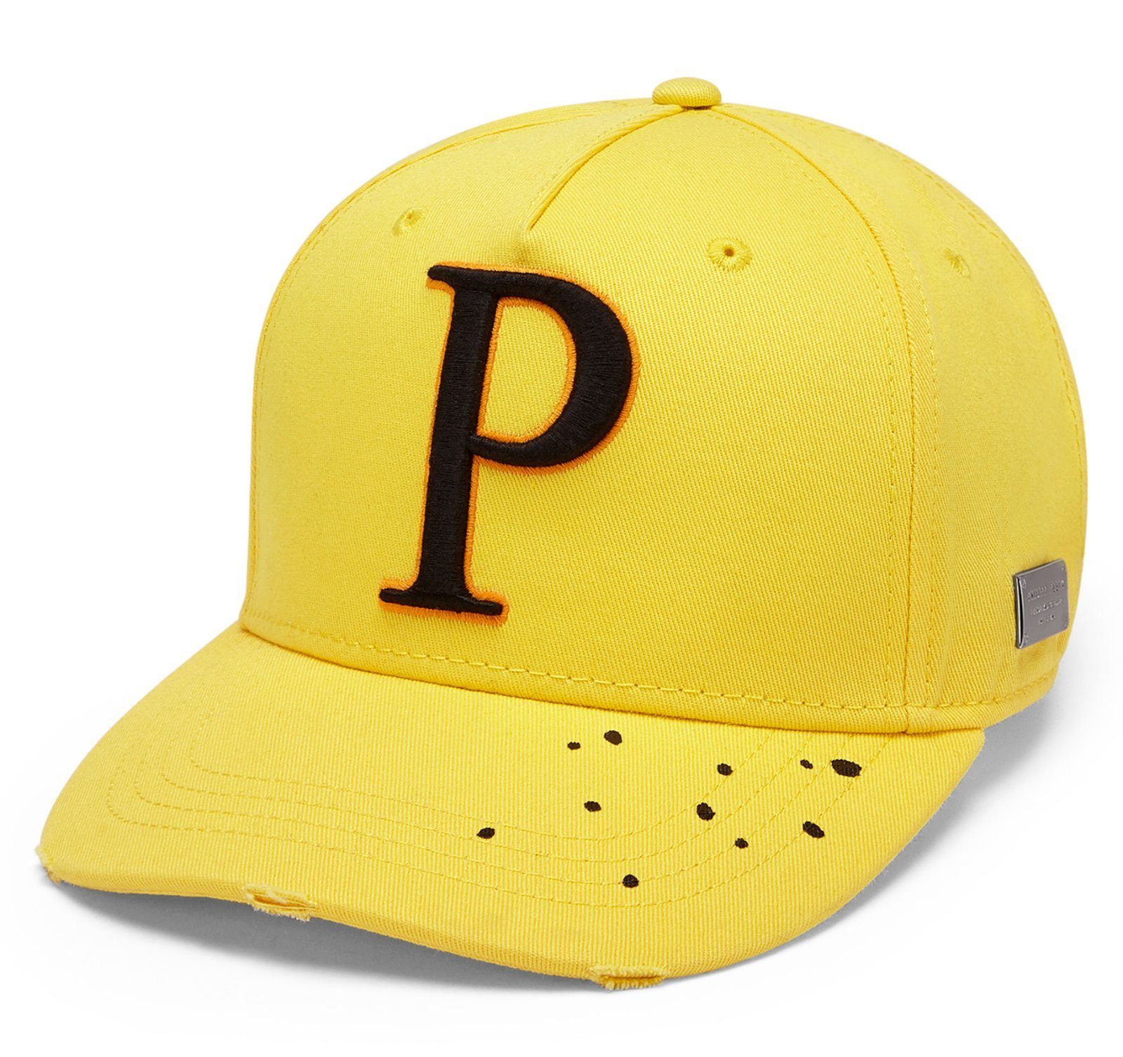 PHILIPP PLEIN Baseball Cap Paint Logo Patch Baseballcap P
