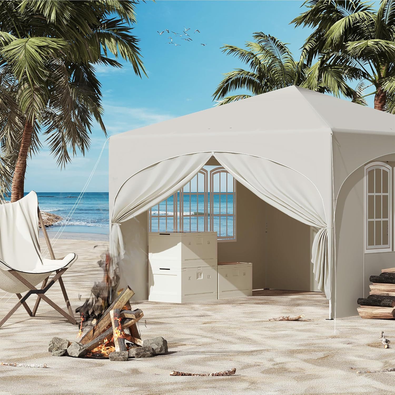 EUGAD Pavillon, mit 4 Seitenteilen, Pop-Up günstig online kaufen