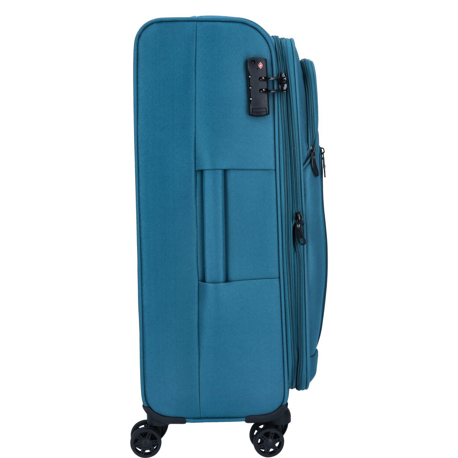 TheTrueC Koffer TheTrueC 4 Rollen Koffer Superlight 68cm Kopenhagen dark petrol, 4 Rollen Rollen