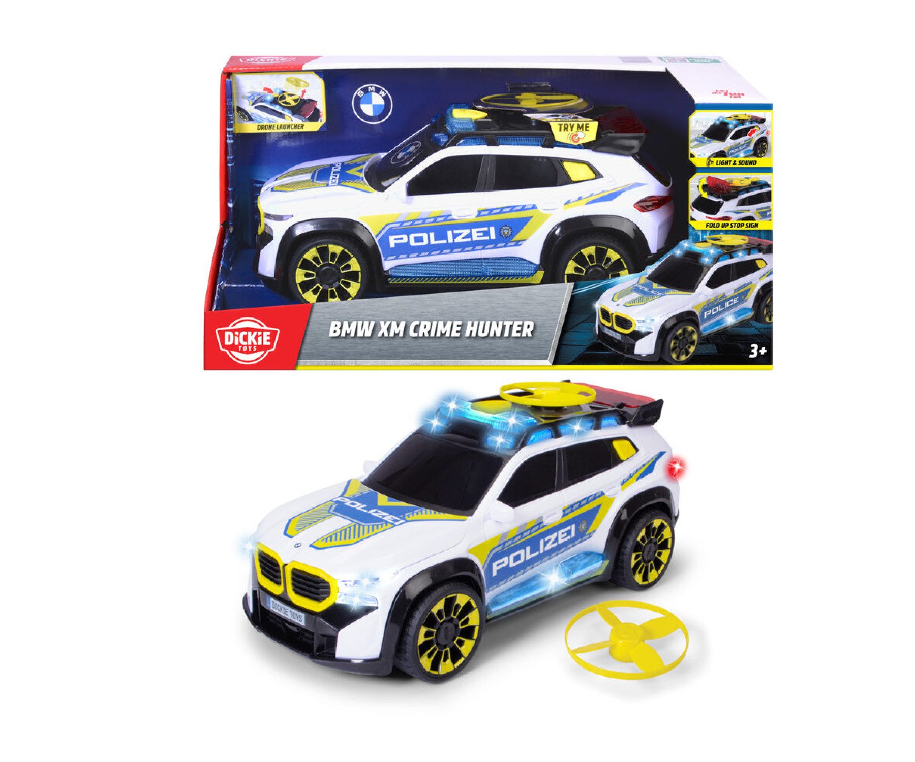 Dickie Toys Spielzeug-Auto BMW XM Crime Hunter
