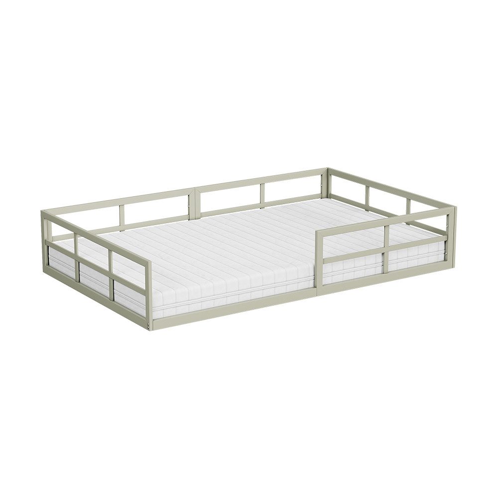 VitaliSpa® Kinderbett Minno, Greige, 120x200 mit Matratze (2-tlg)
