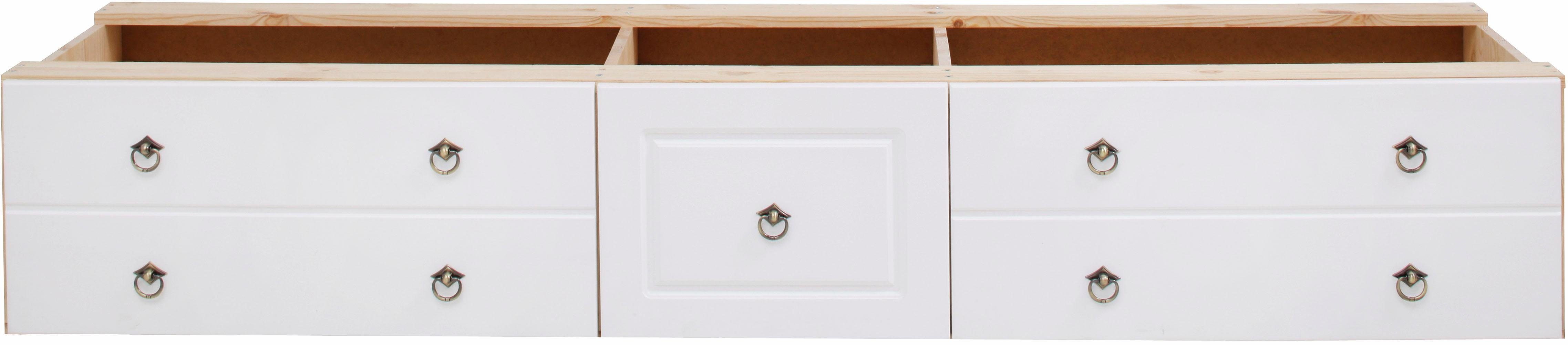 OTTO home Schubkasten Hugo, Bettkastenmodul mit 3 Schubladen für eine Bettseite, für das gleichnamige Massivholzbett, massive Kiefer, FSC®