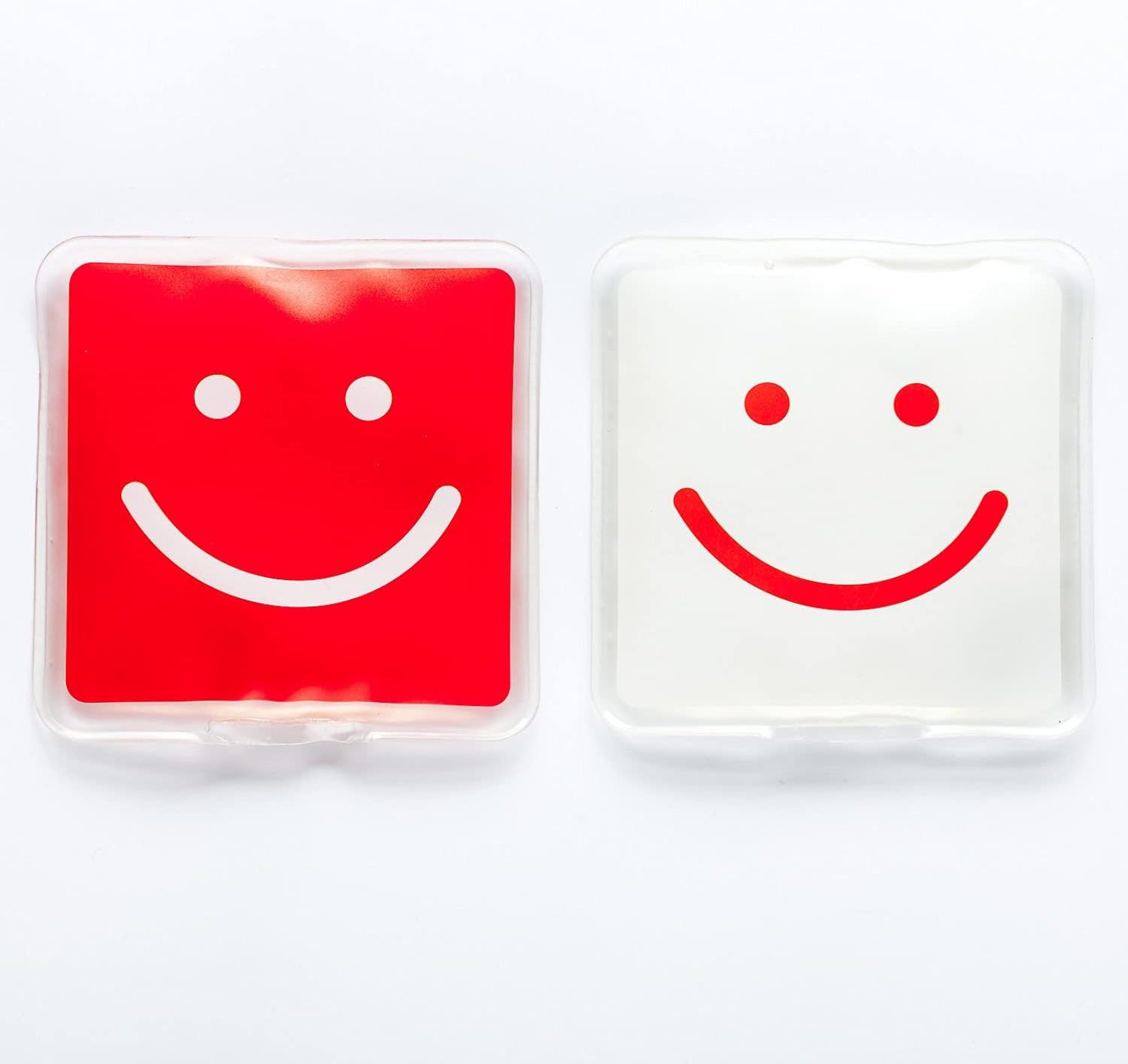HF Home Flair Handwärmer hochwertige Handwärmer I Wiederverwendbar (2er Set Smiley), 2-tlg., Wiederverwendbare Taschenwärmer I tolle Muster