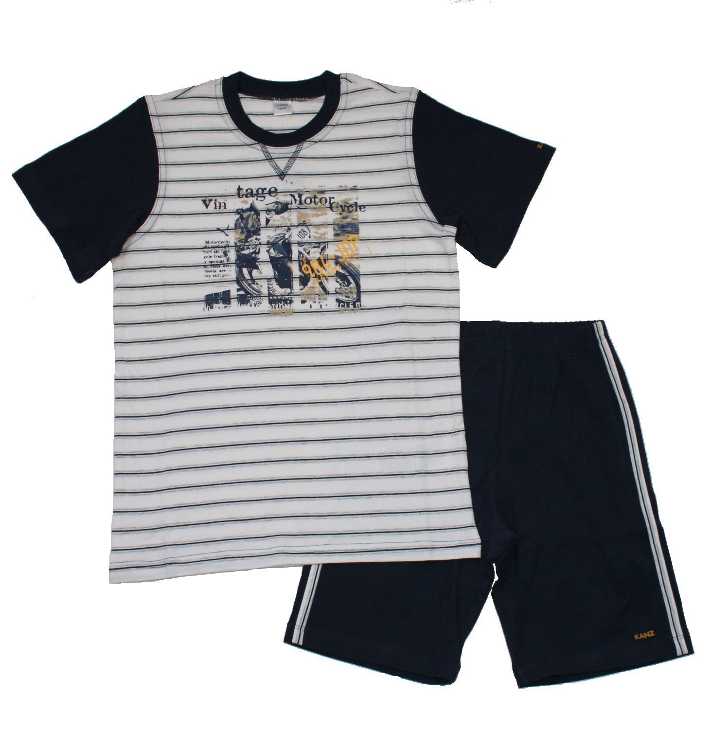 Kanz Shorty Kanz Shorty Schlafanzug kurz Vintage Motorcycle (2 tlg)