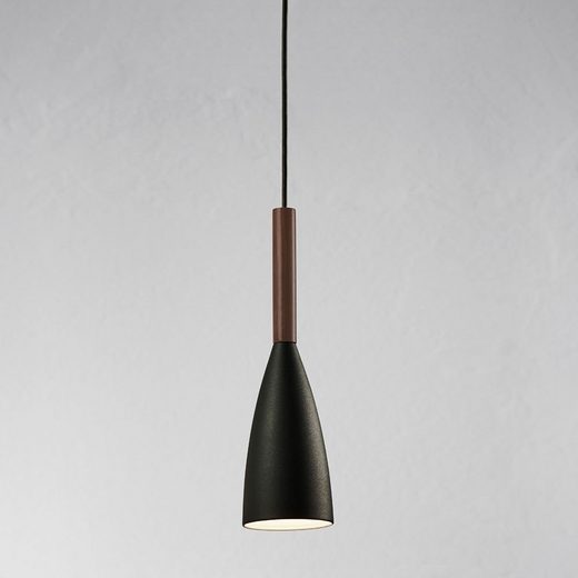 Licht-Trend Pendelleuchte »Balanda Ø 10cm mit Holz, schwarz« online