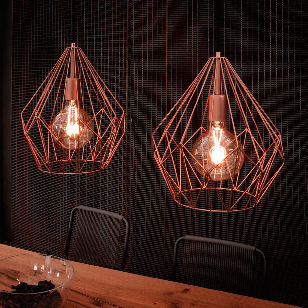 Licht-Trend Pendelleuchte »Bosco Metall- im Vintage-Look in Kupfer