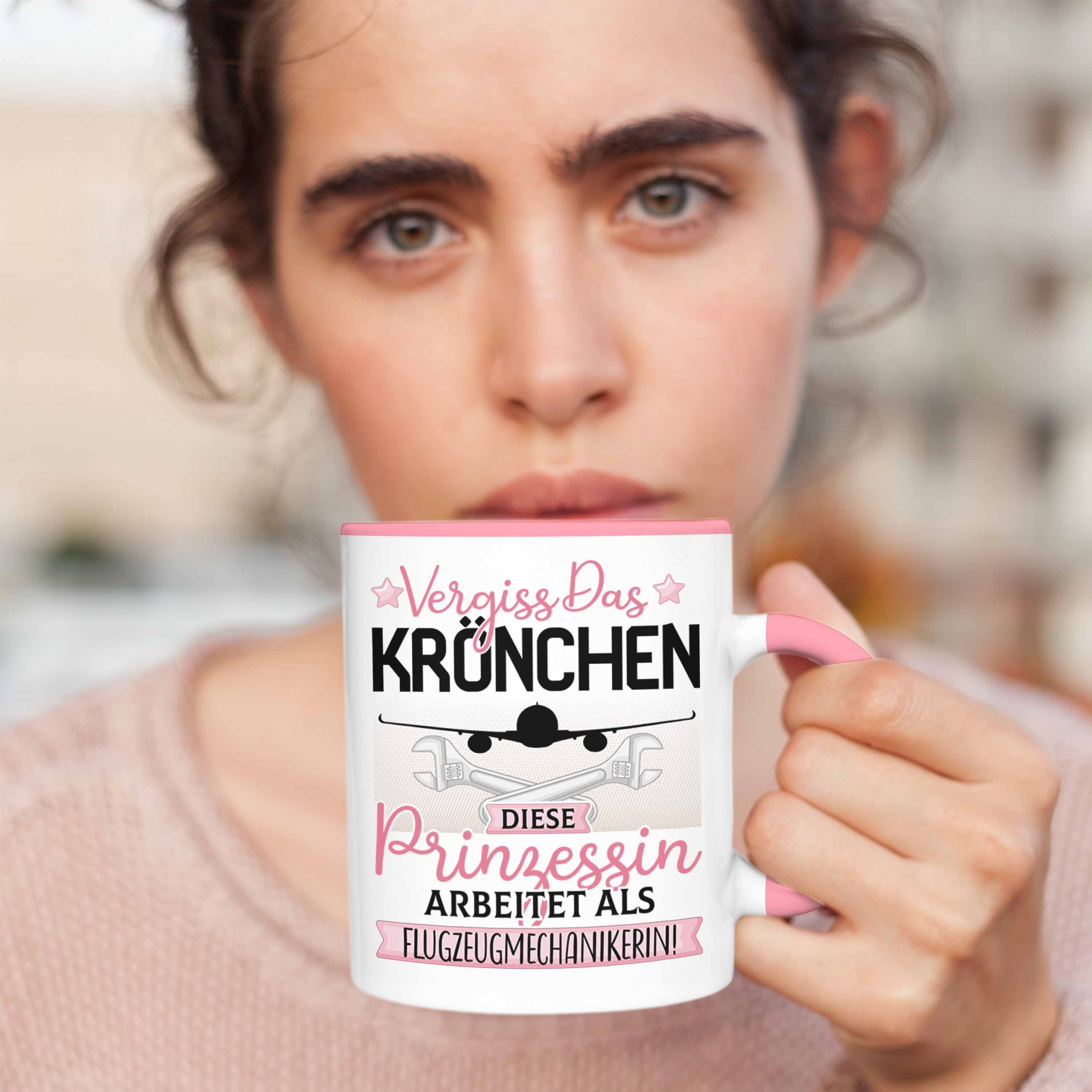 Flugzeugmechanikerin Geschenk Kröchen Rosa Tasse Tasse Spruch Das Trendation Vergiss Frauen