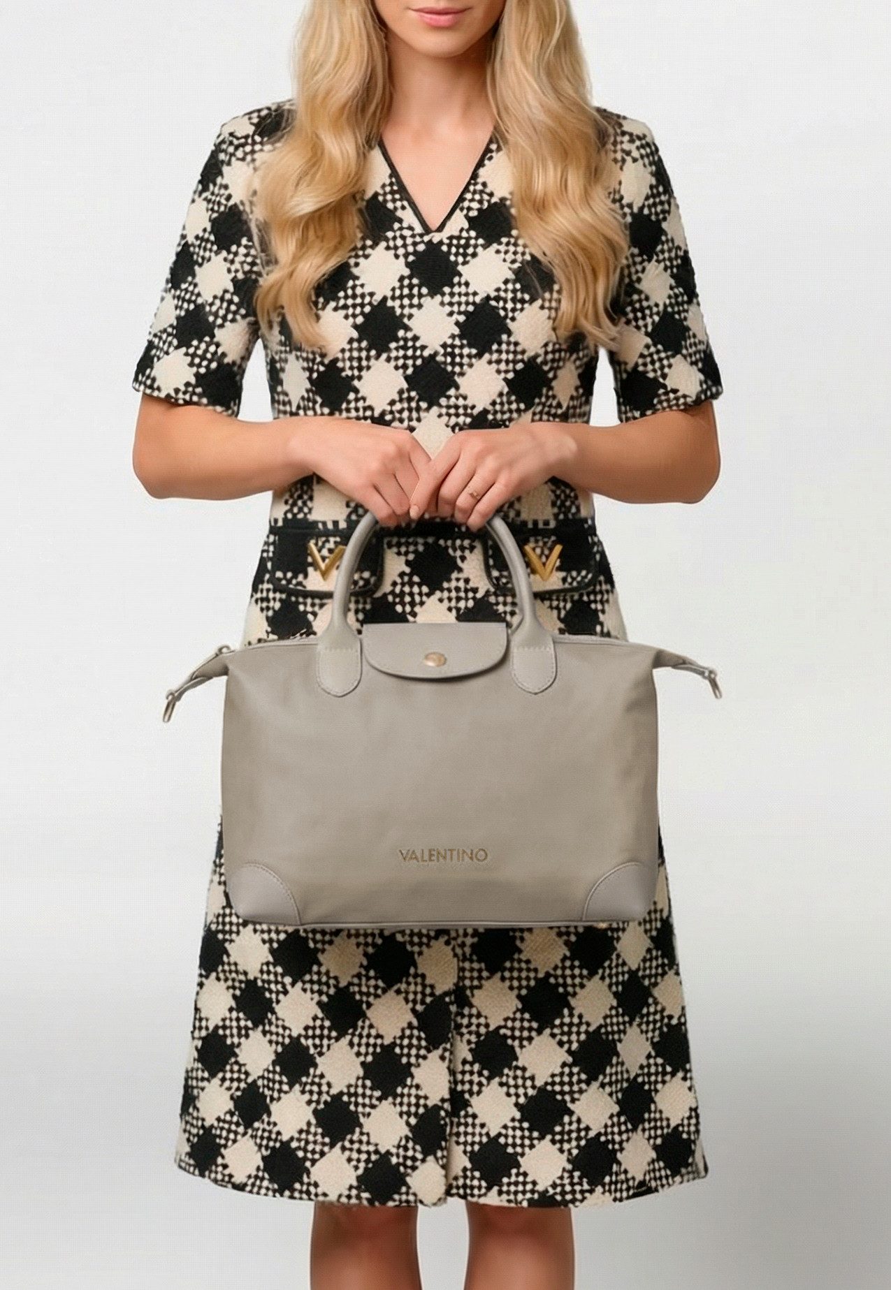 VALENTINO BAGS Henkeltasche JOLLY RE, Damen Schultertasche, Umhängetasche mit Logoschriftzug