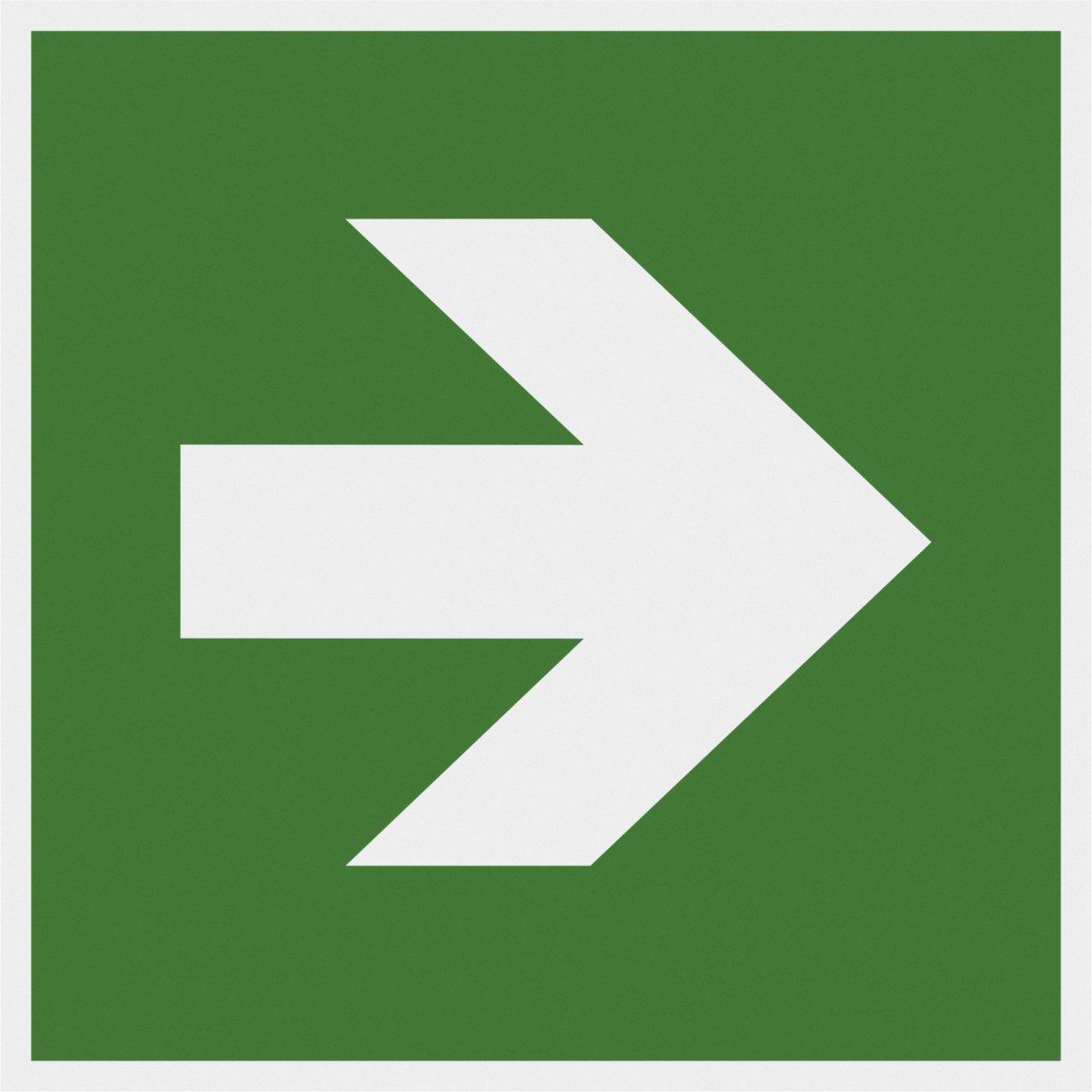 Metafranc Warnschild Metafranc Hinweisschild Pfeil gerade 150 x 150 mm