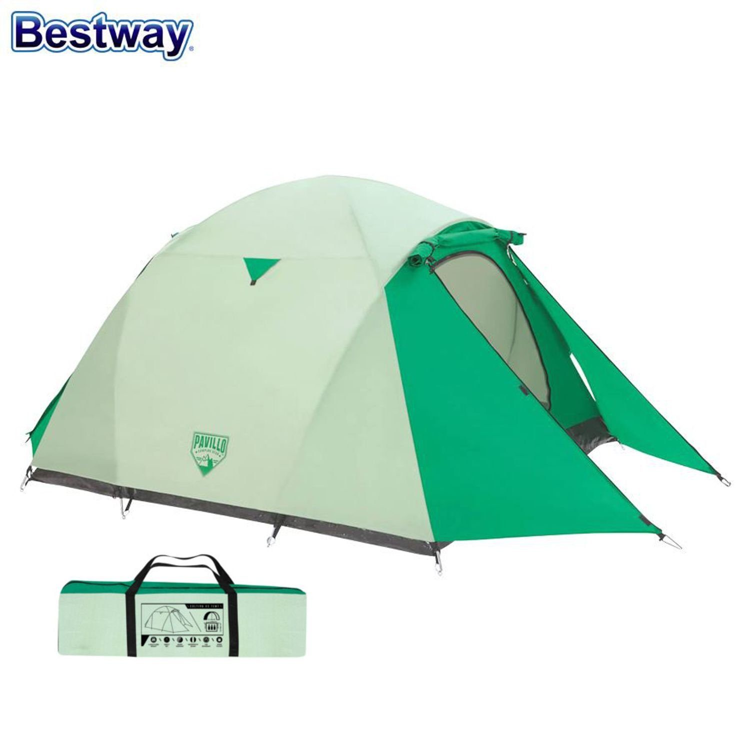 Kuppelzelt Campingzelt Bestway Bestway Cultiva Kuppelzelt Trekking 3 X3 Outdoor Igluzelt