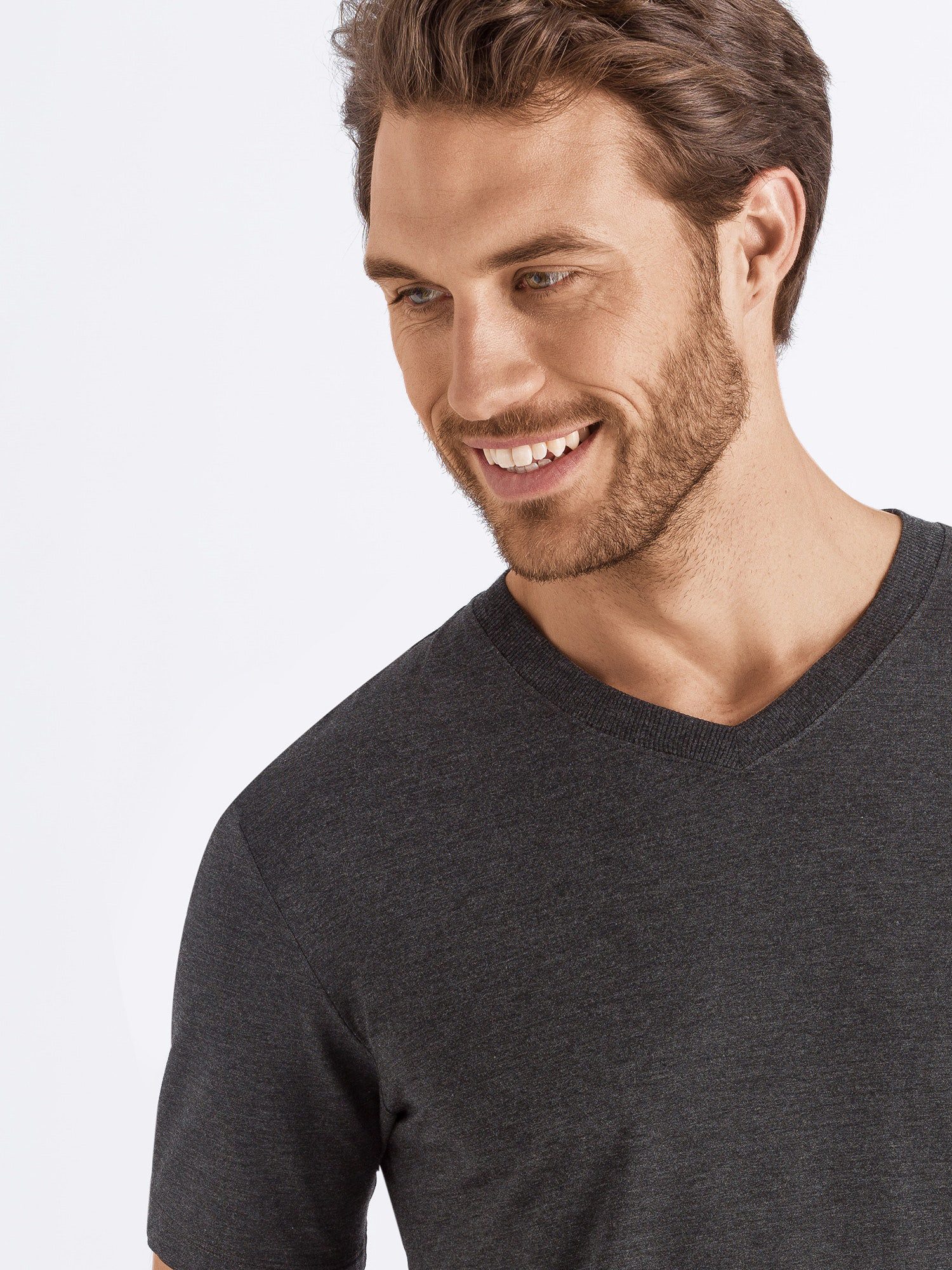 Hanro V-Shirt Casuals t-shirt v-ausschnitt v-neck
