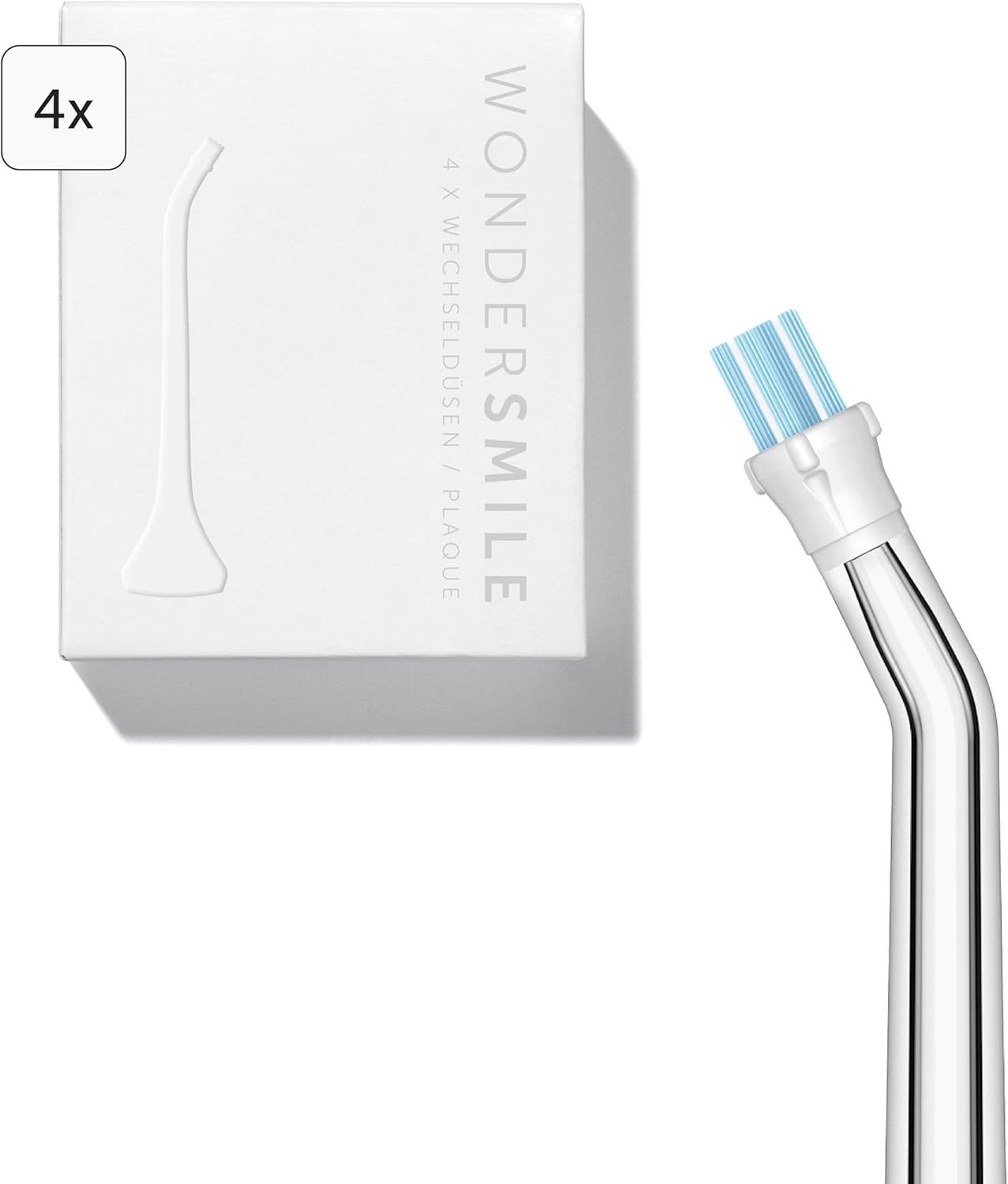 Wondersmile GmbH Mundduschen-Ersatzdüse Plaque Ersatzdüsen Waterflow 4er-Set