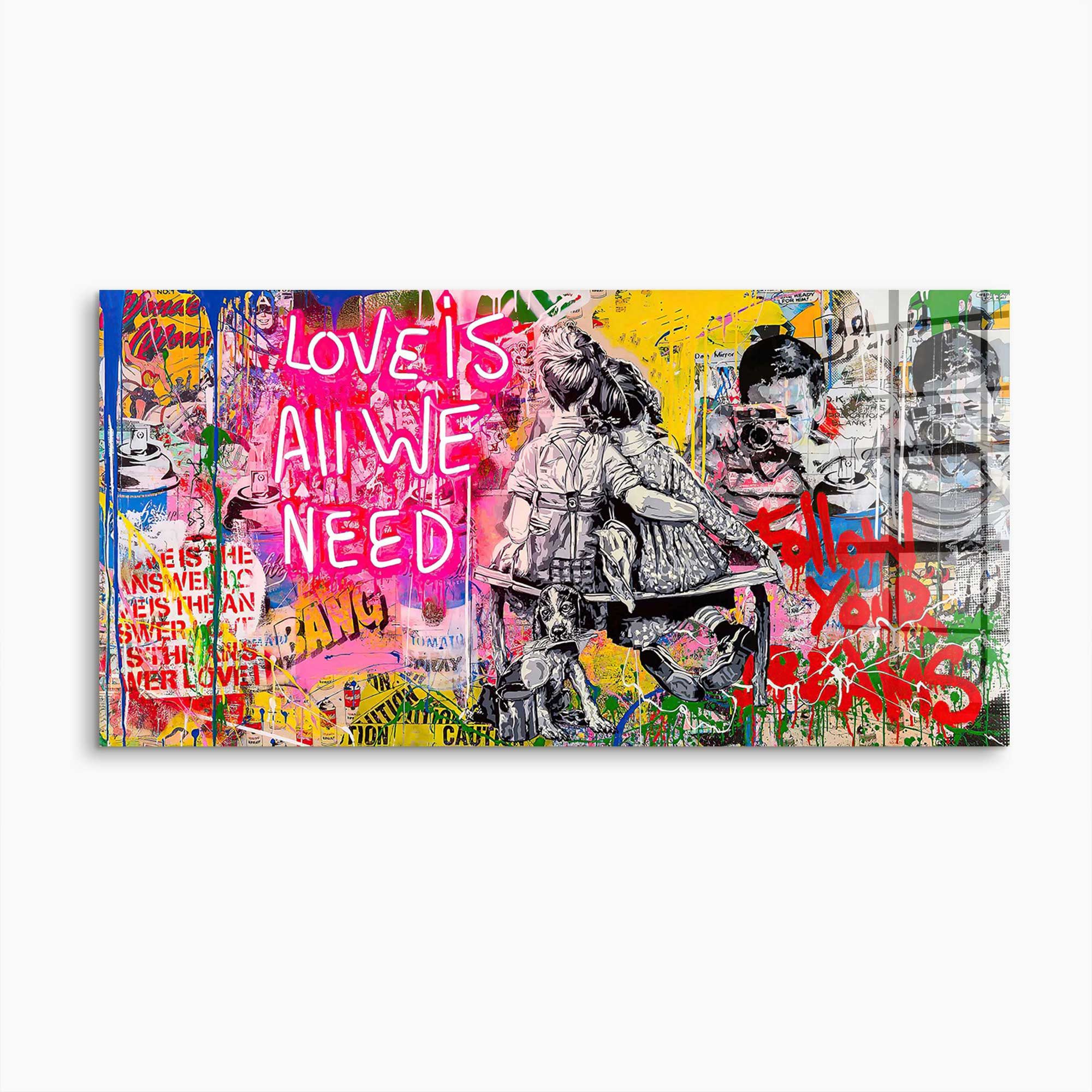 Wandbild Love is all we need