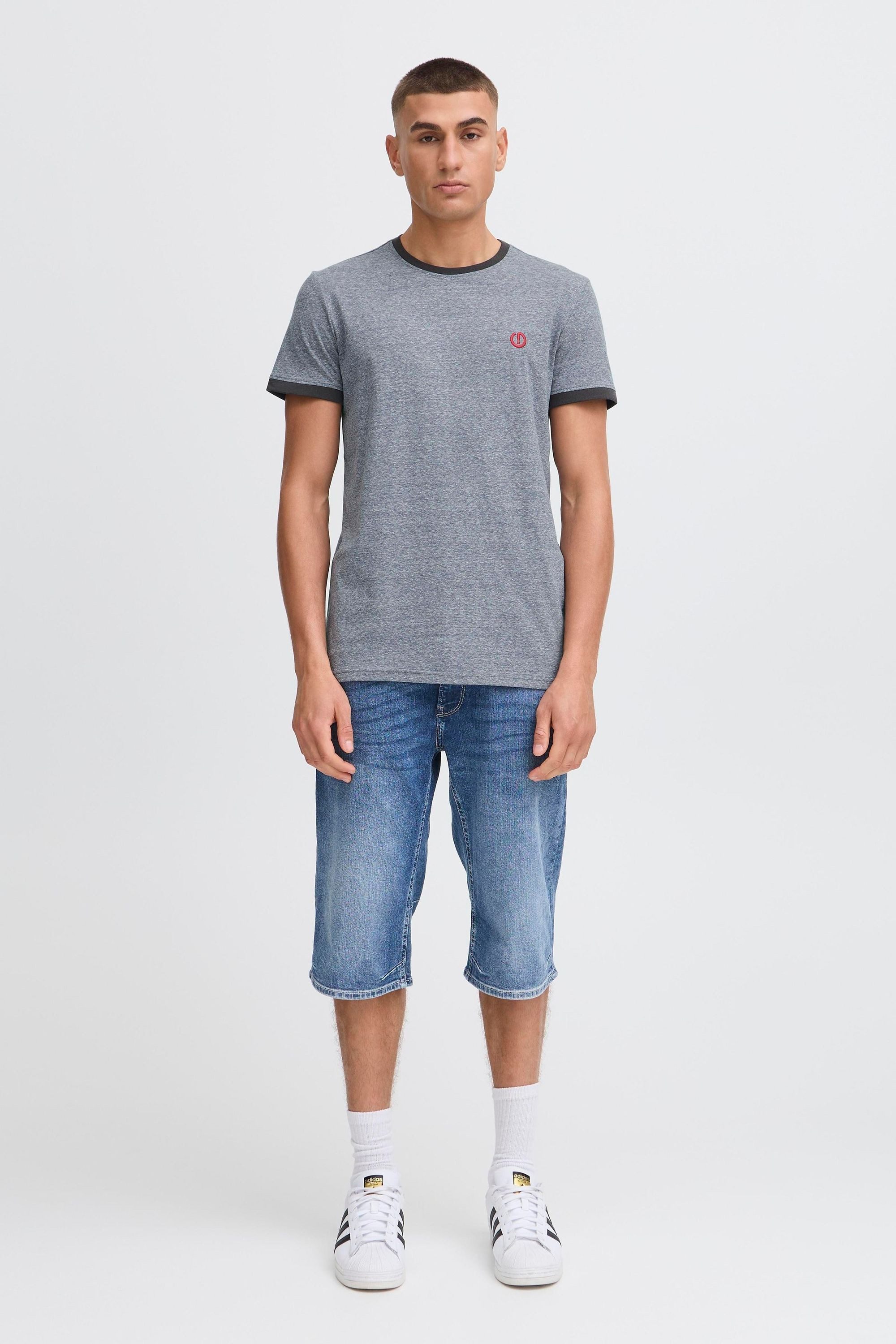 !Solid T-Shirt SDBennTee Kurzarmshirt mit farblich abgesetztem Kragen und Ärmelsaum