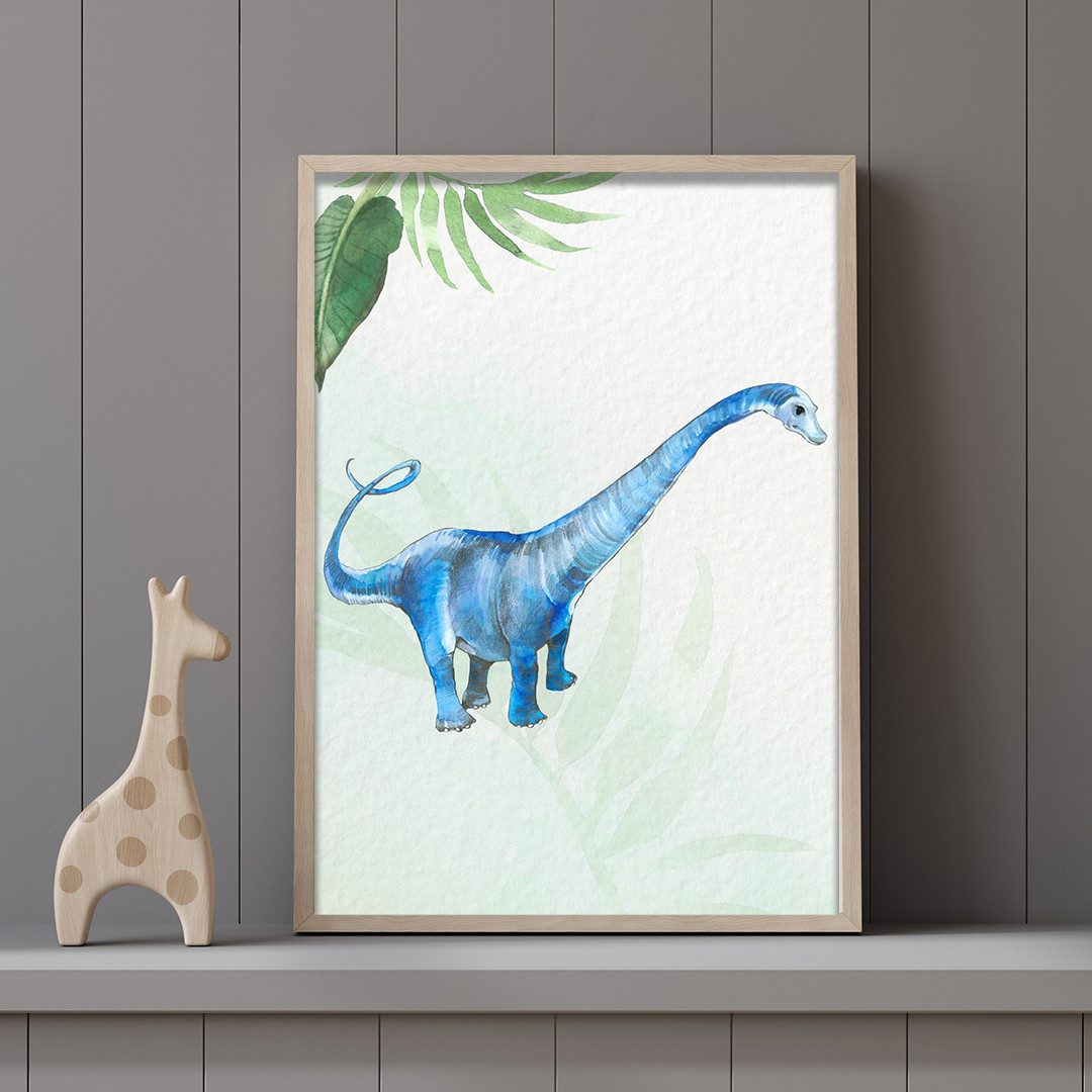 MeinBaby123® Poster Dinosaurier Poster, Dinosaurier Bilder, Babyzimmer Deko, Kinderzimmer Wandbilder – Bild 3 von 5