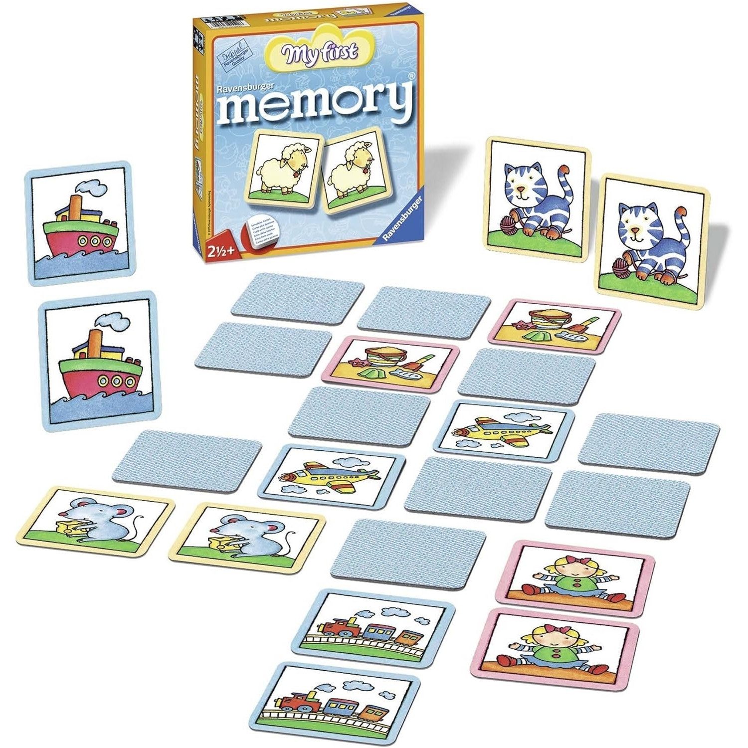Ravensburger Spielesammlung Ravensburger 21129 - Mein erstes Memory, Kinderspiel Kartenlegespiel, Kinderspiel