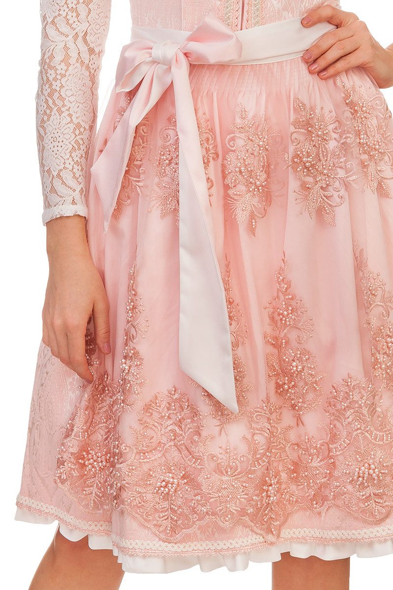 KRÜGER COLLECTION Dirndl Midi Dirndl 2tlg. - ROSE GLOW - rosa