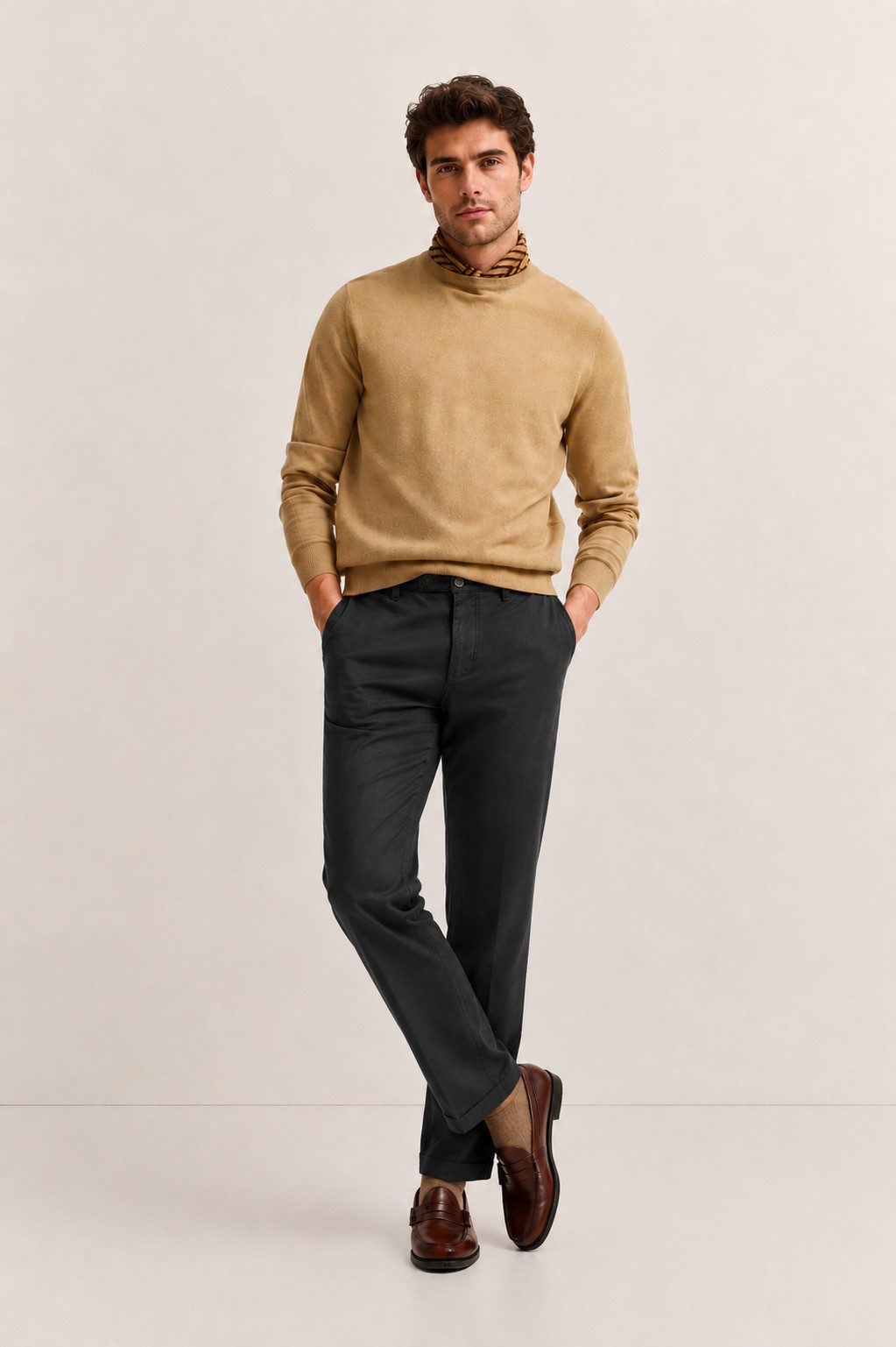 S&S Chinohose Herren Chino Hose (Packung, 1-tlg., Jogginghose Herren) Herren Regular Slim Chino Hose