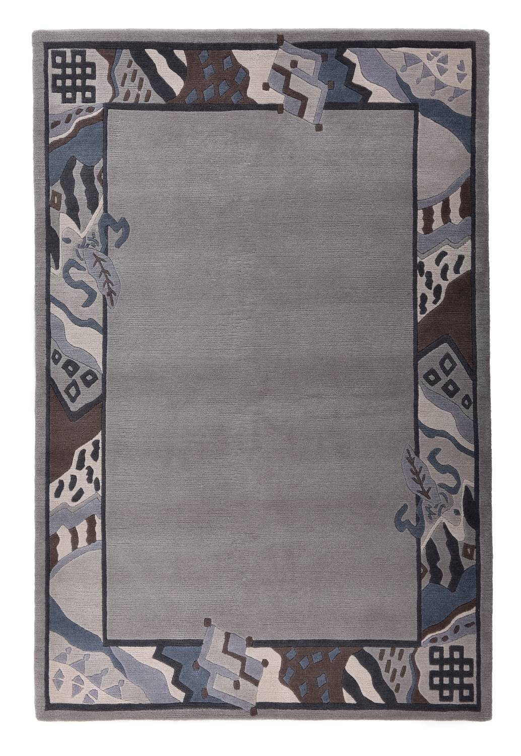Teppich Gurkha, THEKO, Rechteckig, 162 x 233 cm, grey multi